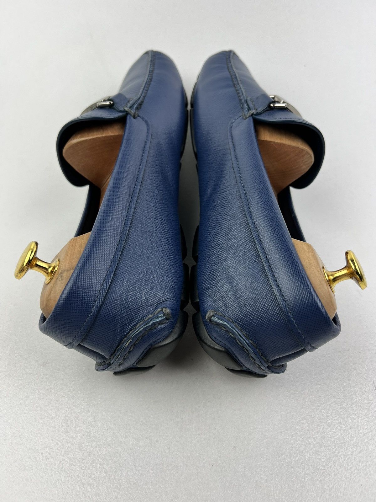 Prada PRADA Loafers Leather Saffiano Drivers Moccasins Shoes Logo Size US 9.5 / EU 42-43 - 11 Thumbnail