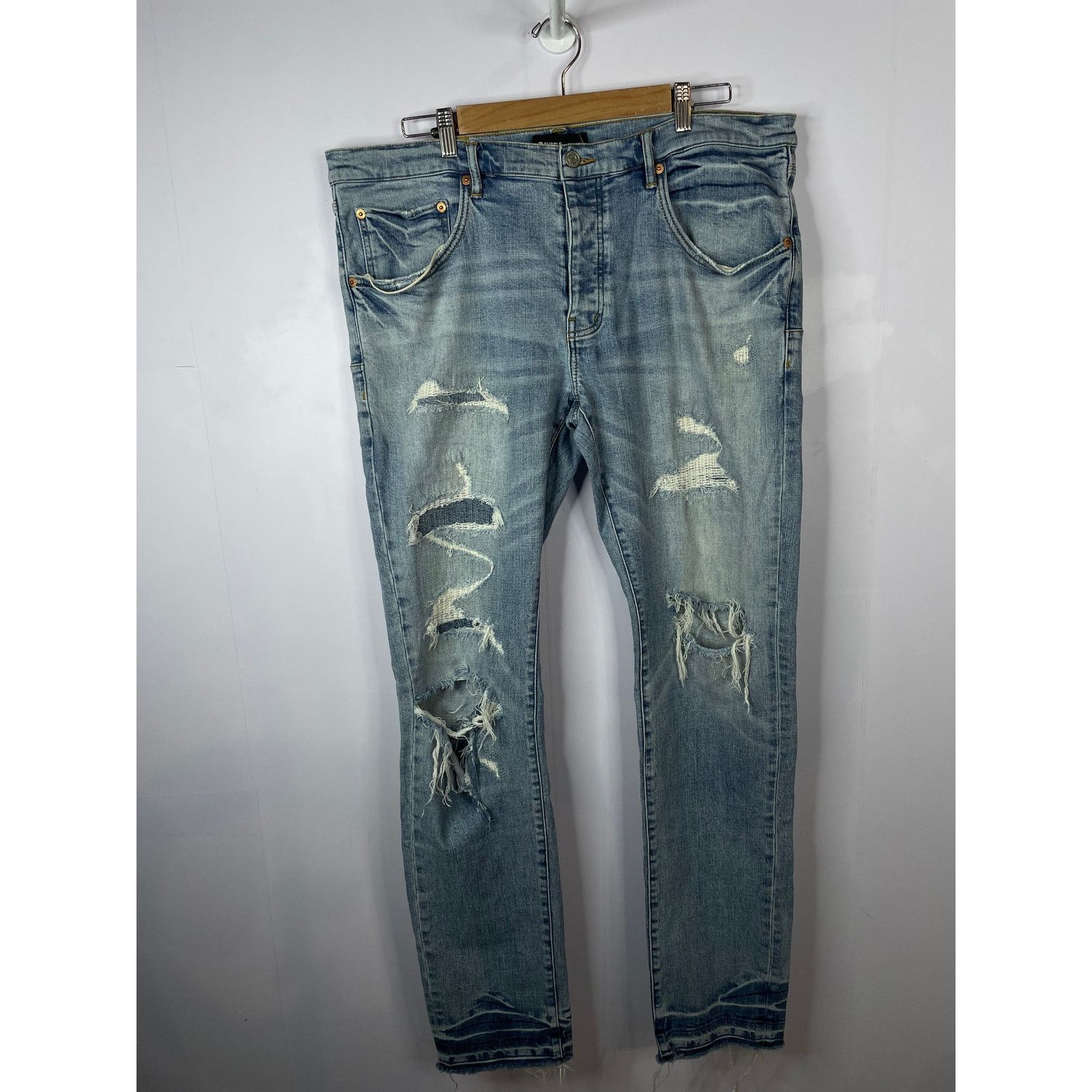 Ksubi Ksubi Light Wash Ripped Jeans Size US 29 - 5 Thumbnail