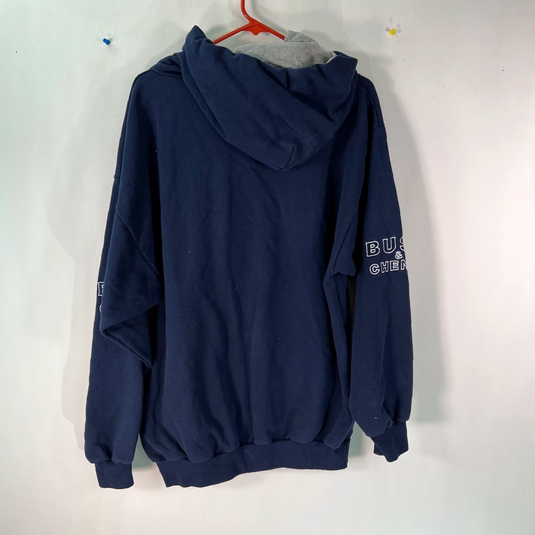 Vintage Pan Mens The 55Th Presidential Inauguration Bush And Cheney Blue Hoodie XL Size Mens Hooded Pullover Graphic 80% Cotton 20% Polyester Blue Size US XL / EU 56 / 4 - 2 Thumbnail
