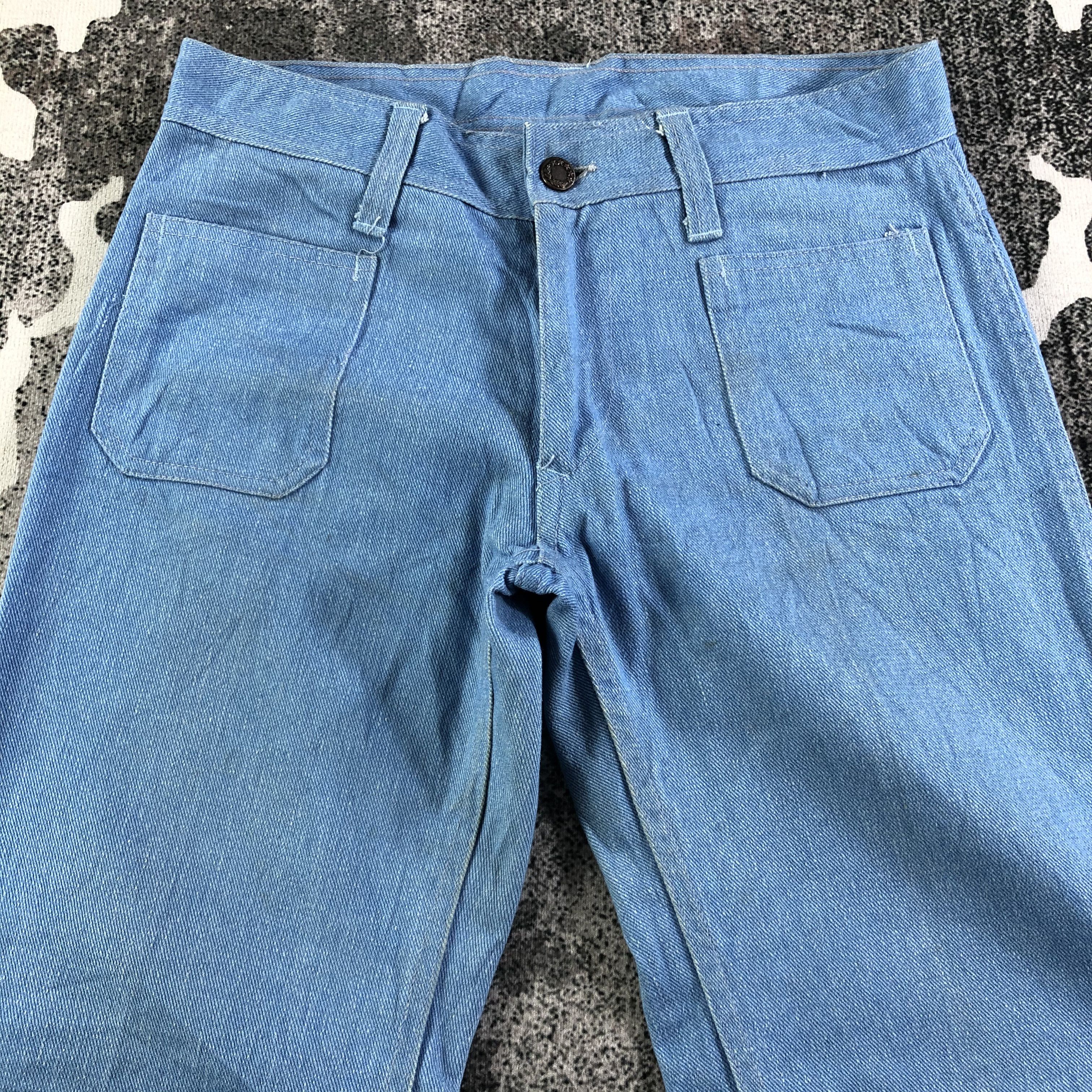 Japanese Brand Vintage 80s Bush Pants Flared Jeans KJ2038 Size US 29 - 3 Thumbnail