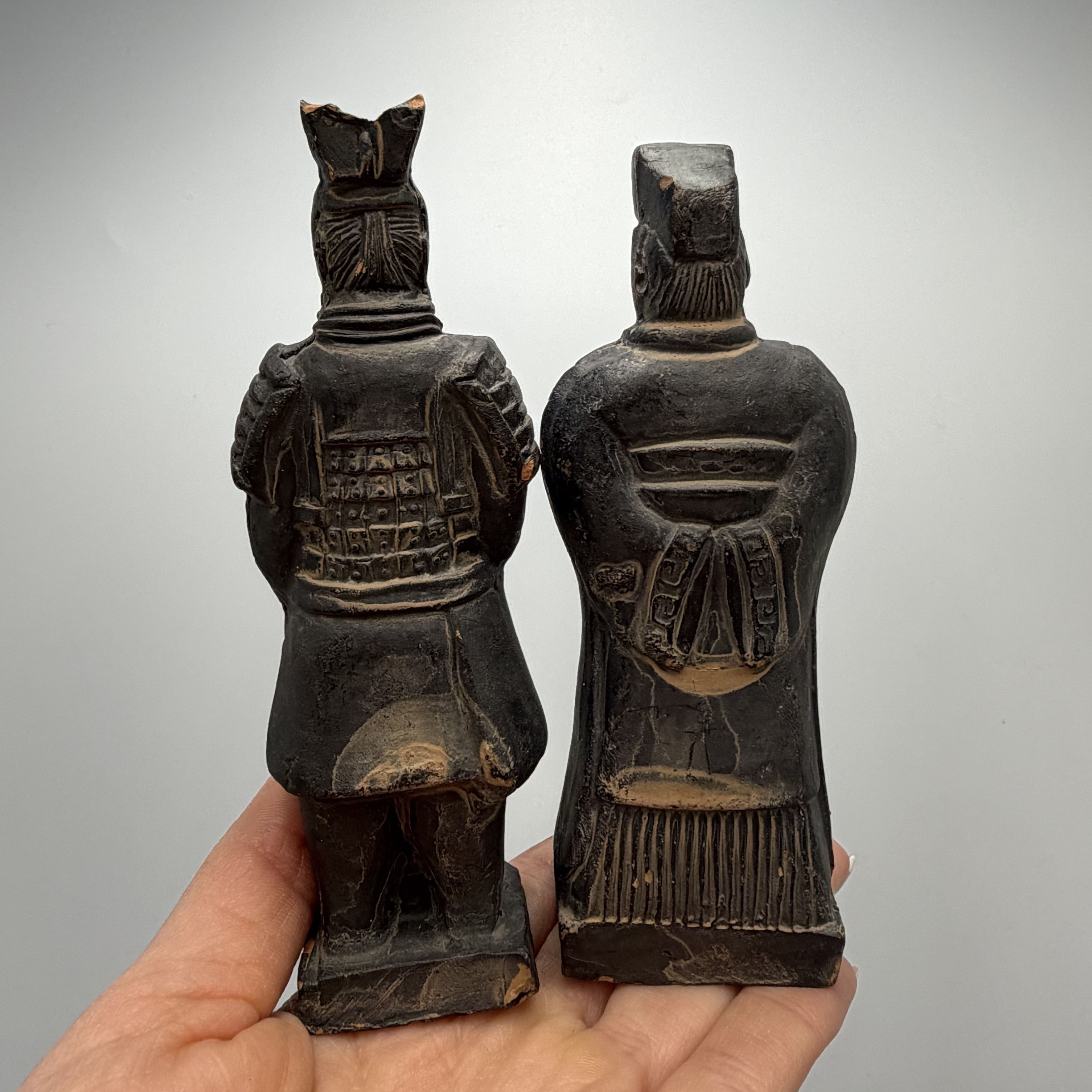 Vintage Vintage Pair Chinese Terracotta Army Warrior Figurines Size ONE SIZE - 2 Thumbnail