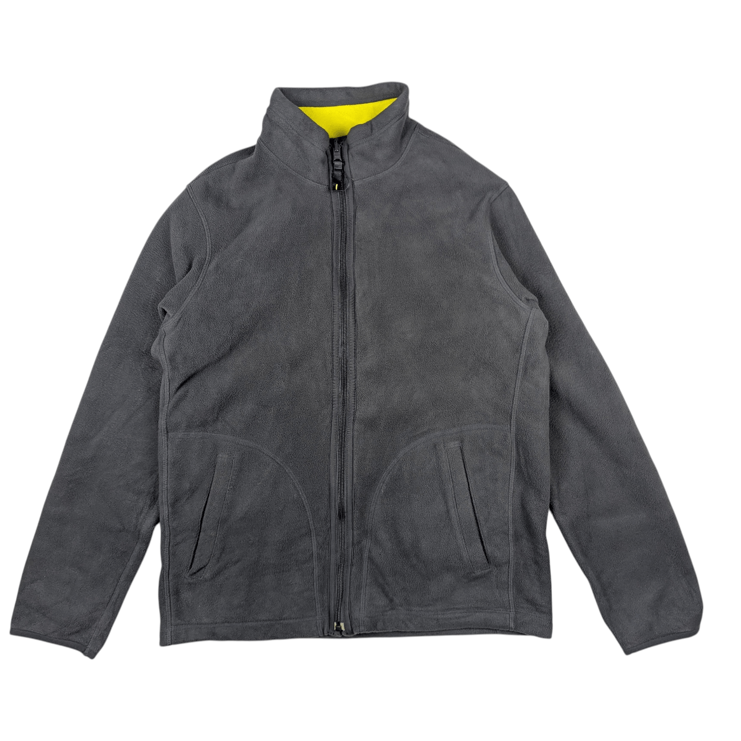 Uniqlo UNIQLO Reversible Grey Yellow Sherpa Fleece Jacket Size US S / EU 44-46 / 1 - 7 Thumbnail
