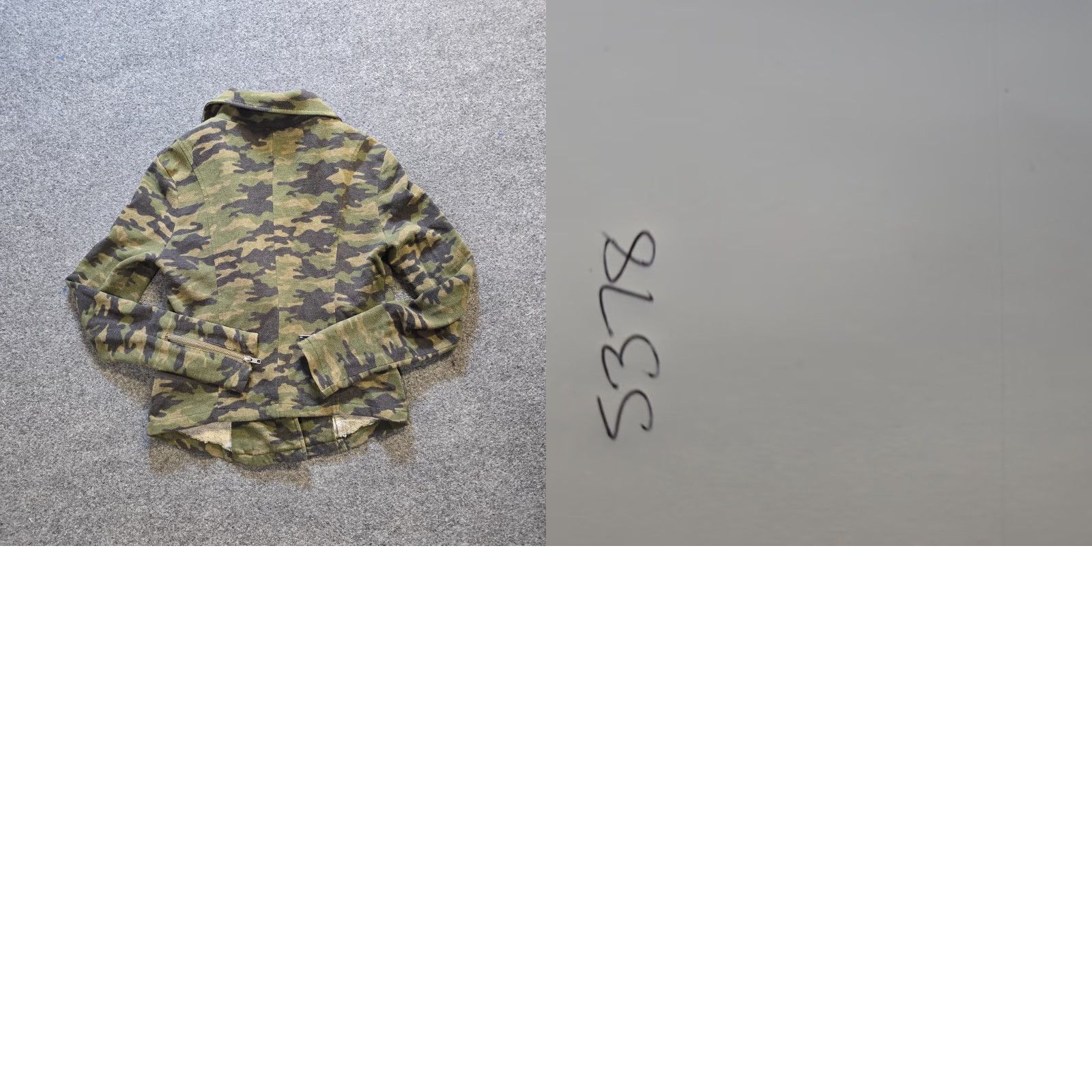 Vintage Silence + Noise Jacket Womens Size M Green Camo Full Zip Fitted Anthropologie Size M / US 6-8 / IT 42-44 - 8 Thumbnail
