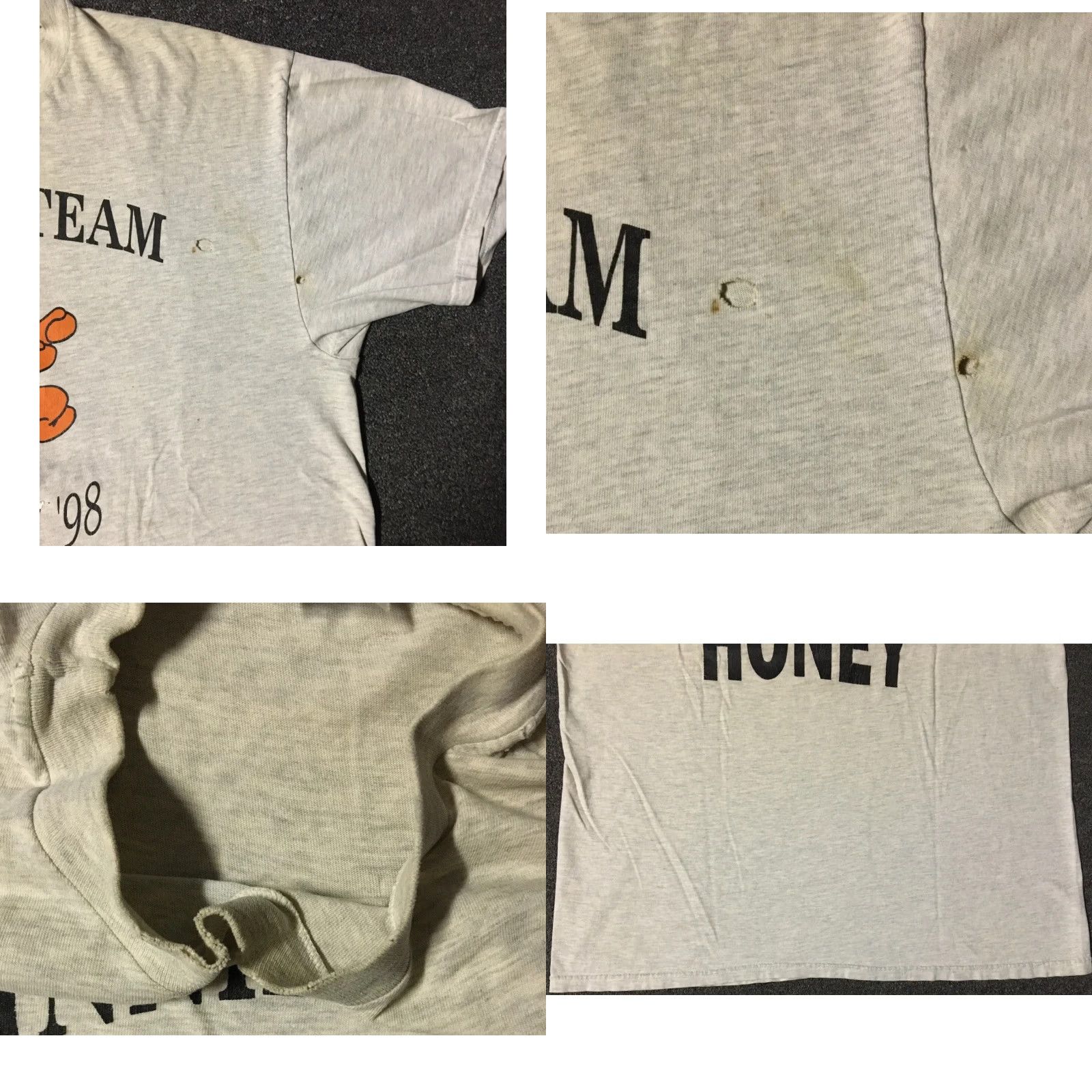 Thrasher Vtg 90s Winnie The Pooh Show Me The Honey Thrashed Faded Shirt XL Cartoon Grunge Size US XL / EU 56 / 4 - 8 Thumbnail