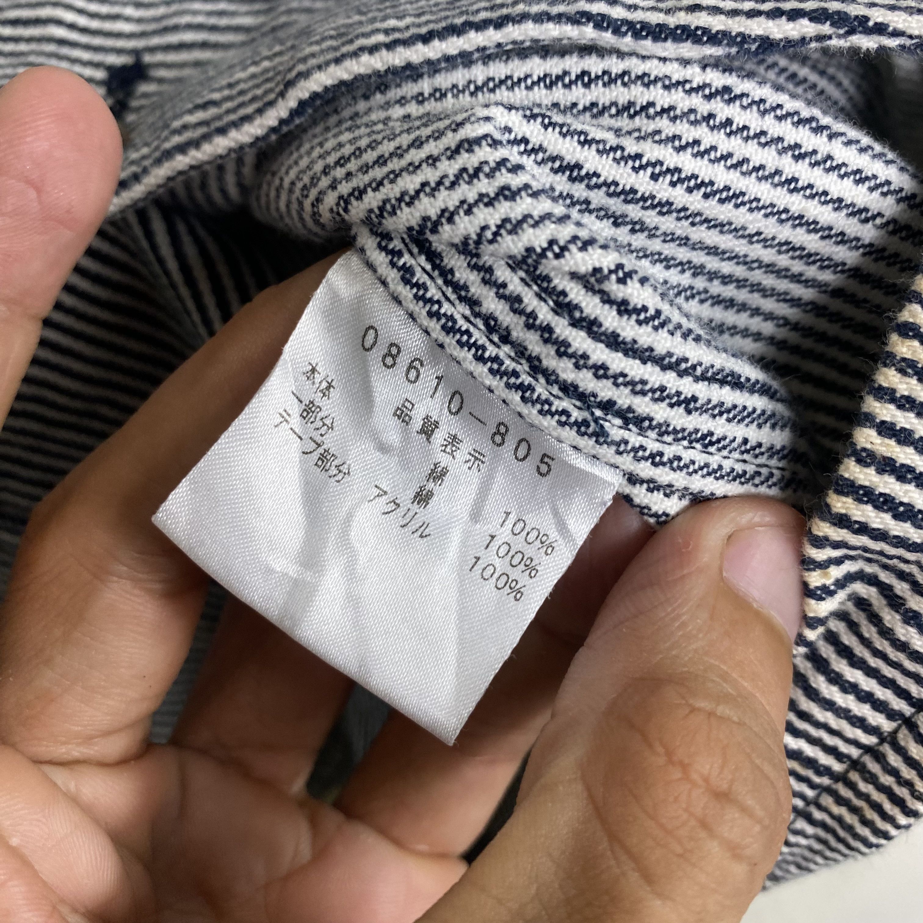 Jean Charles De Castelbajac 💥 CASTELBAJAC JEAN HICKORY STRIPED JACKET BUTTON Size US L / EU 52-54 / 3 - 12 Thumbnail