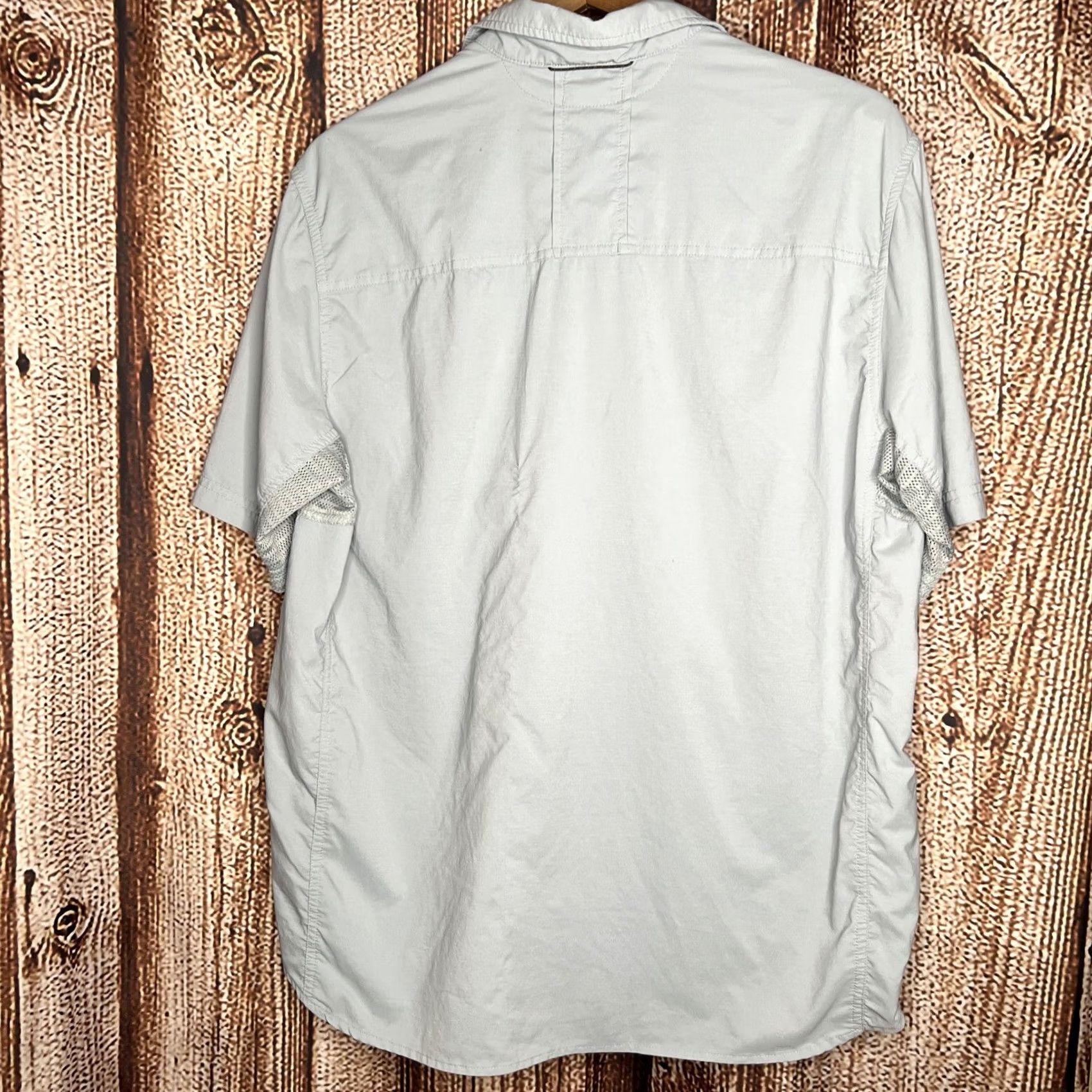 Vintage REI Shirt Button-Up Short Sleeve Gray L Mens Outdoor Hiking Size US L / EU 52-54 / 3 - 3 Thumbnail