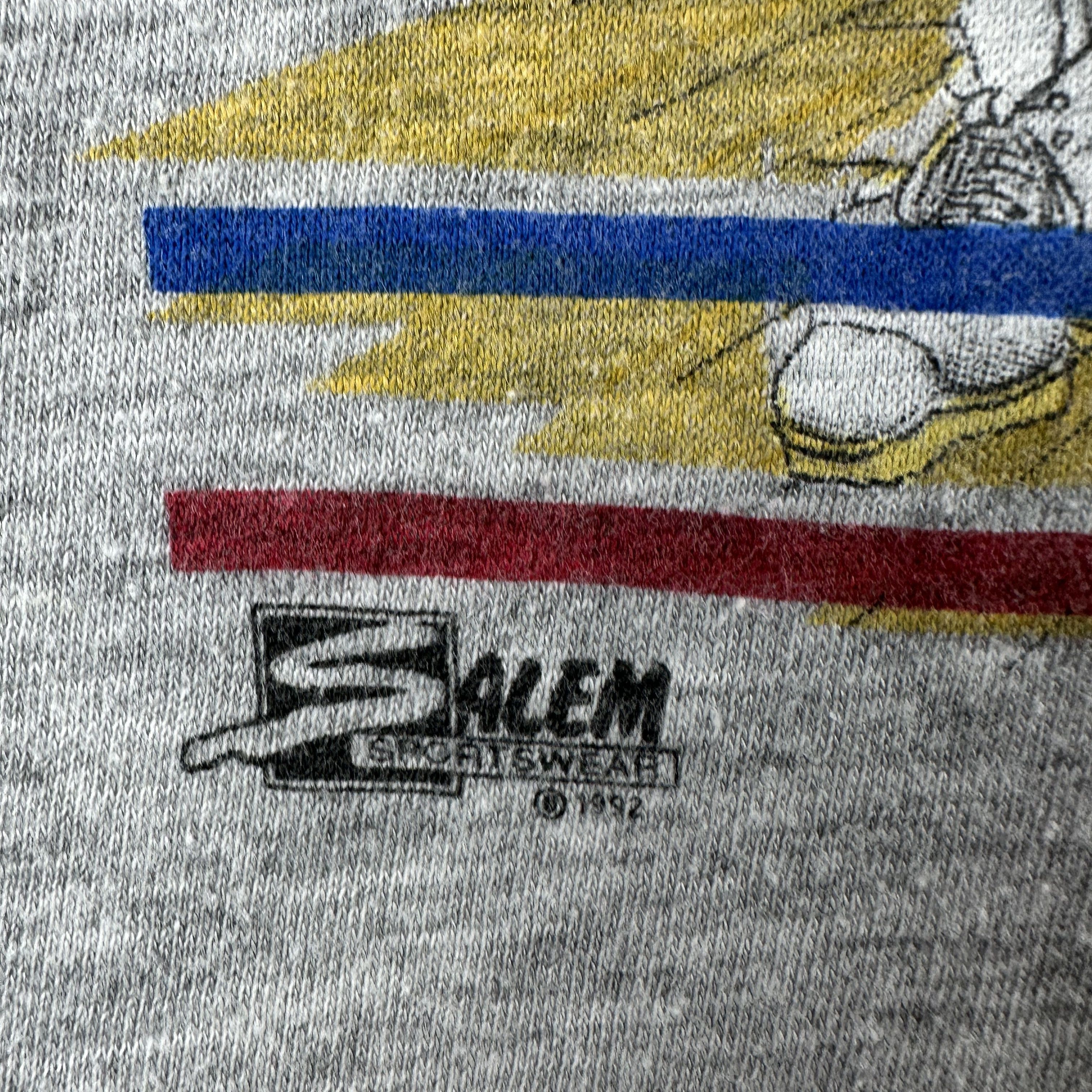 Vintage Vintage 1992 Sacramento Kings NBA Caricature Salem T-shirt Size US L / EU 52-54 / 3 - 6 Thumbnail