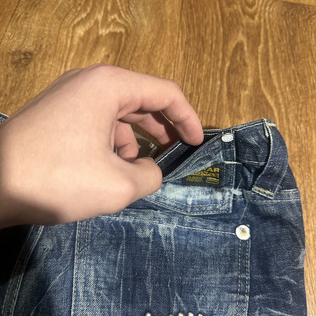 G-Star G STAR RAW 3301 Faded Dark Wash Jeans Size 32 Size 24" / US 00 / IT 34 - 4 Thumbnail