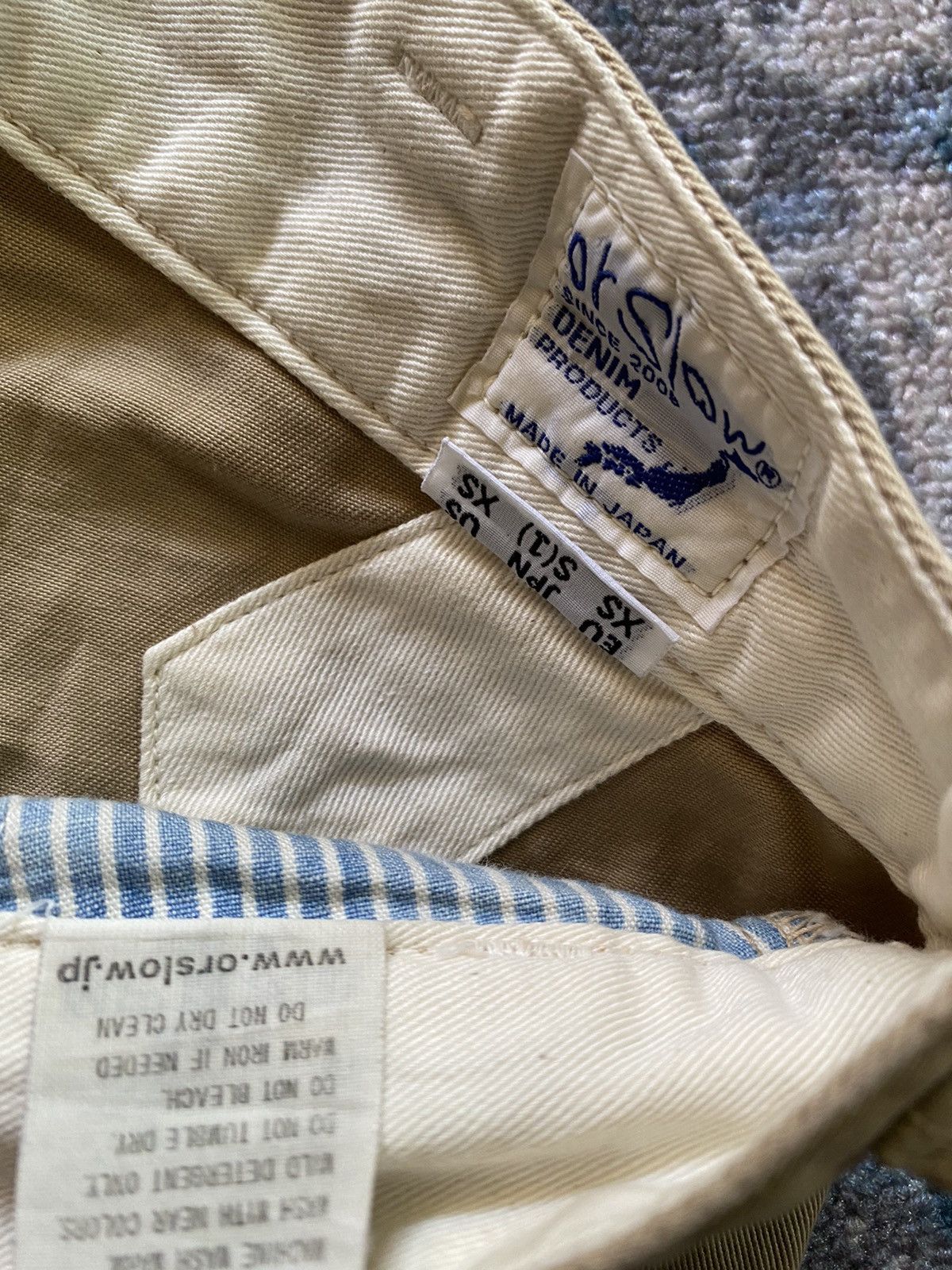 Orslow Orslow Billie Jean Chino Pants Two Pleat Tapered Leg Beige Size US 28 / EU 44 - 5 Thumbnail