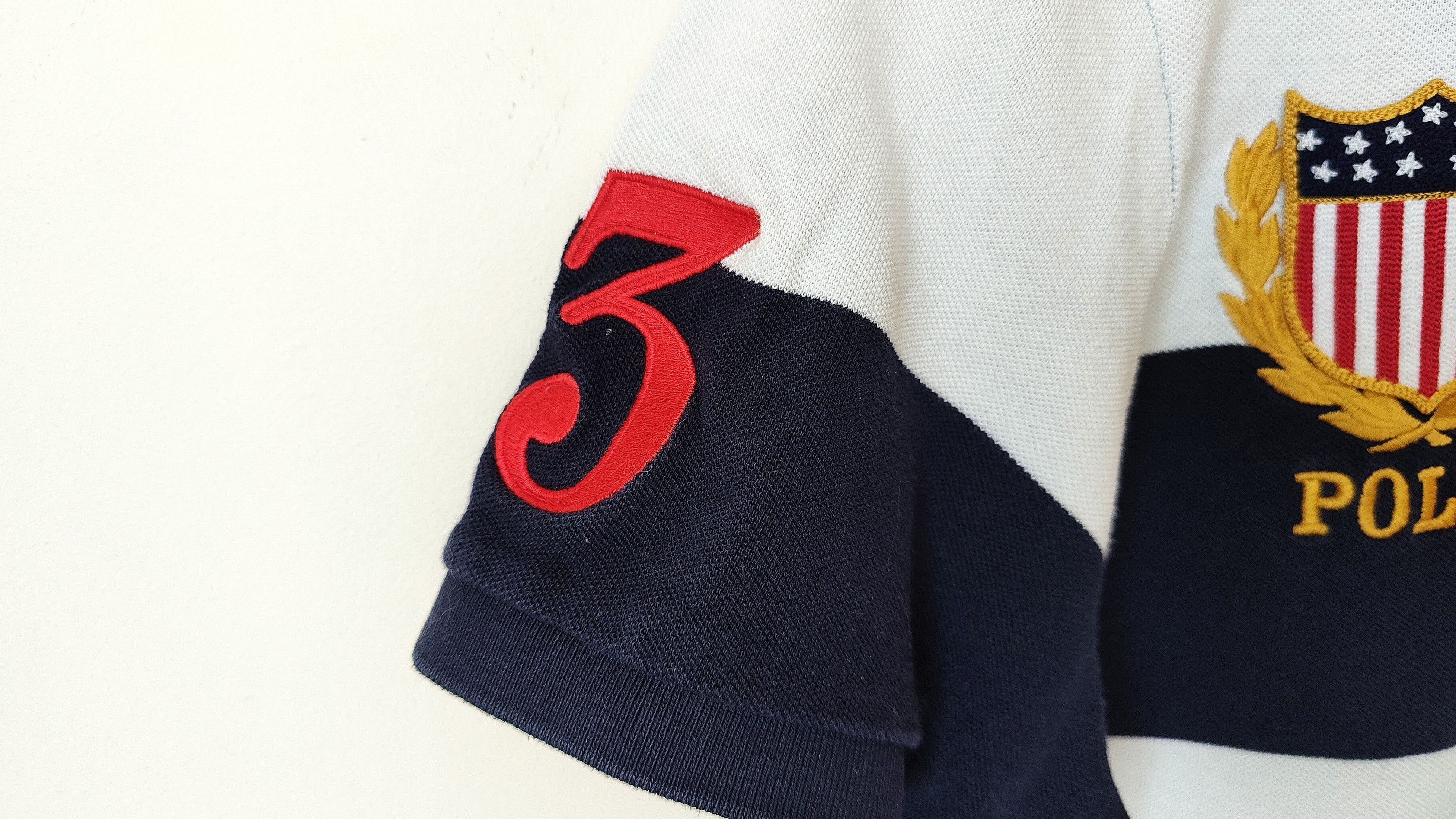Polo Ralph Lauren × Ralph Lauren Ralph Lauren Polo Chief Keef style USA Flag Polo Tshirt Size US XL / EU 56 / 4 - 6 Thumbnail