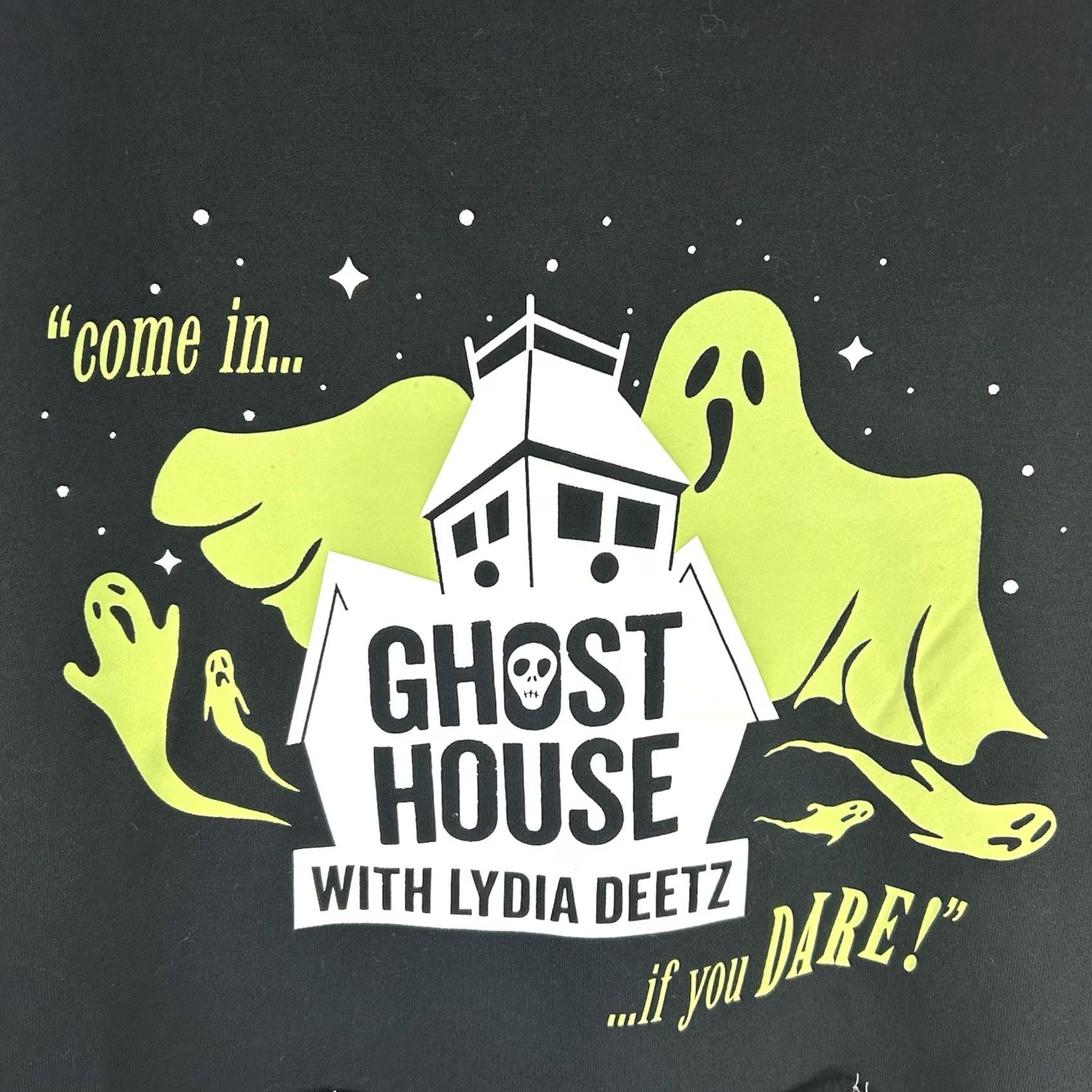 Hot Topic Hot Topic Beetlejuice Ghost House Lydia Deetz Ghostie Hoodie Size M Black Hooded Graphic Print Pullover 80s 90s Halloween Movie Men"} Size US M / EU 48-50 / 2 - 2 Thumbnail