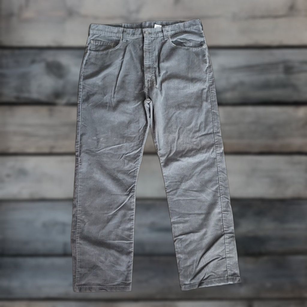 Levi's VINTAGE Levi's 505 Corduroy Pants Men Regular 38 Gray 32in Inseam 5-Pocket 90s 00s Casual Size US 38 / EU 54 - 1 Thumbnail