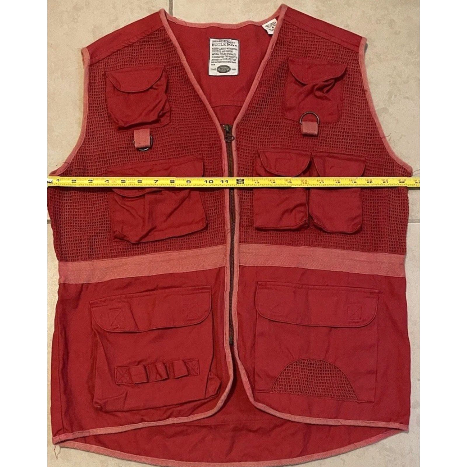 Bugle Boy Vtg 90s Bugle Boy Tactical Vest M Army Tech Hip Hop Grunge Gorp Utility OP Y2K Jacket Mens Red Size US M / EU 48-50 / 2 - 5 Thumbnail