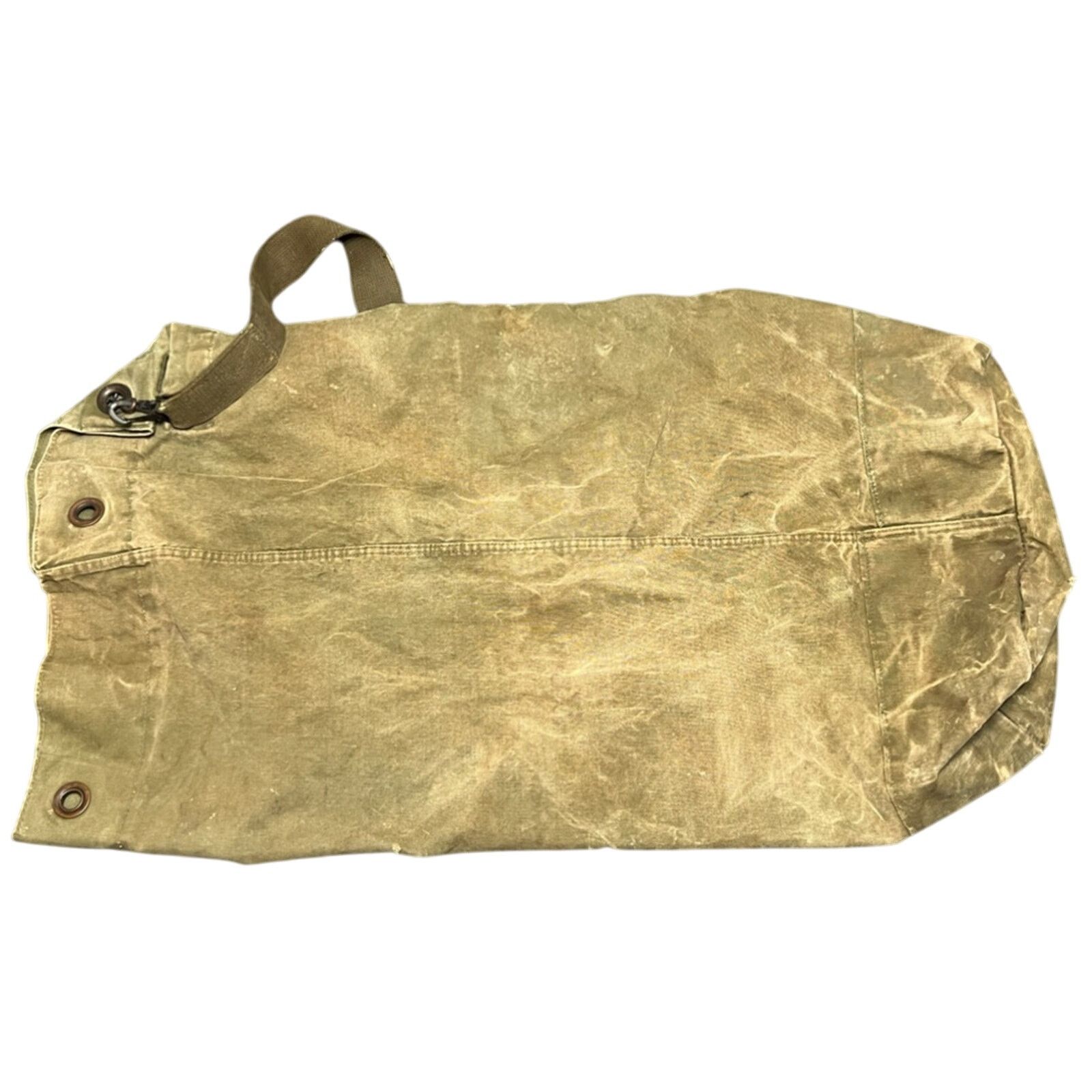 Other Vintage 1940s Air Force Duffle Bag Canvas Senior Sergeant Size ONE SIZE - 4 Thumbnail