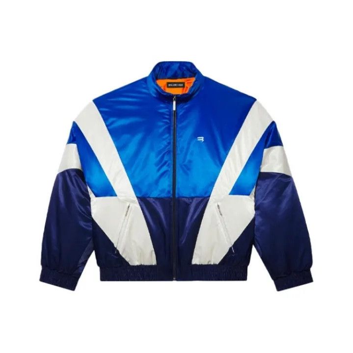 Balenciaga Balenciaga Blue Zip Sports Jacket for Men Size US L / EU 52-54 / 3 - 1 Thumbnail