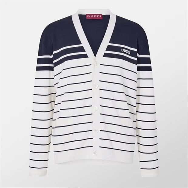 Gucci Striped Cardigan Size US M / EU 48-50 / 2 - 1 Thumbnail