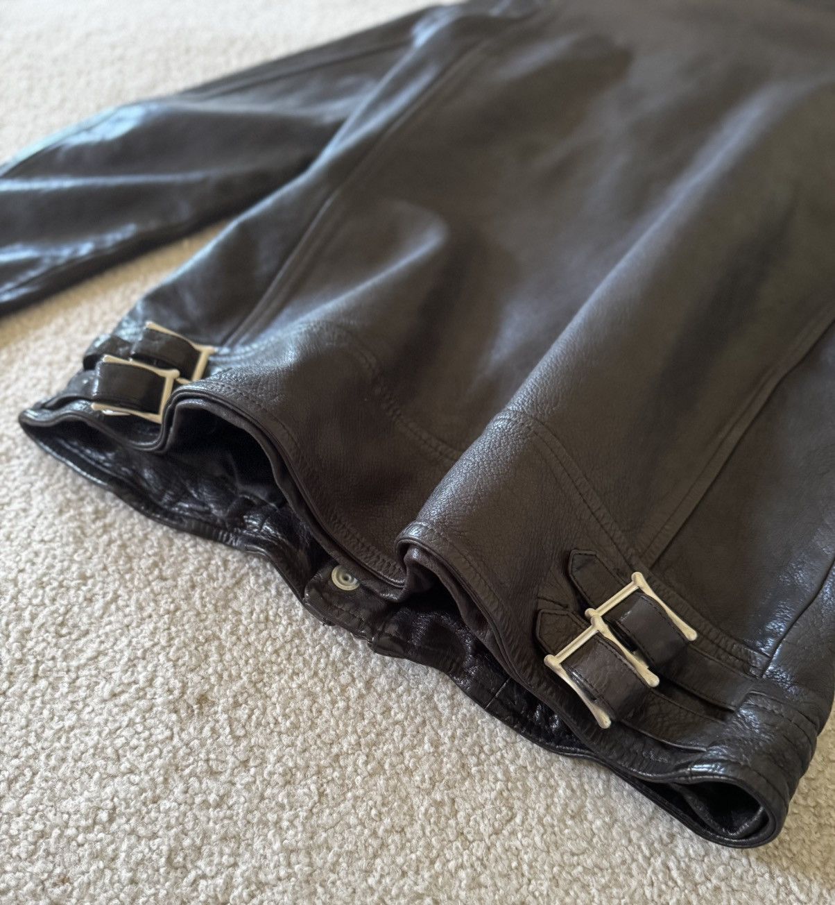 Isamu Katayama Backlash Isamu Katayama Backlash Buffalo Leather Jacket Size US XS / EU 42 / 0 - 6 Thumbnail