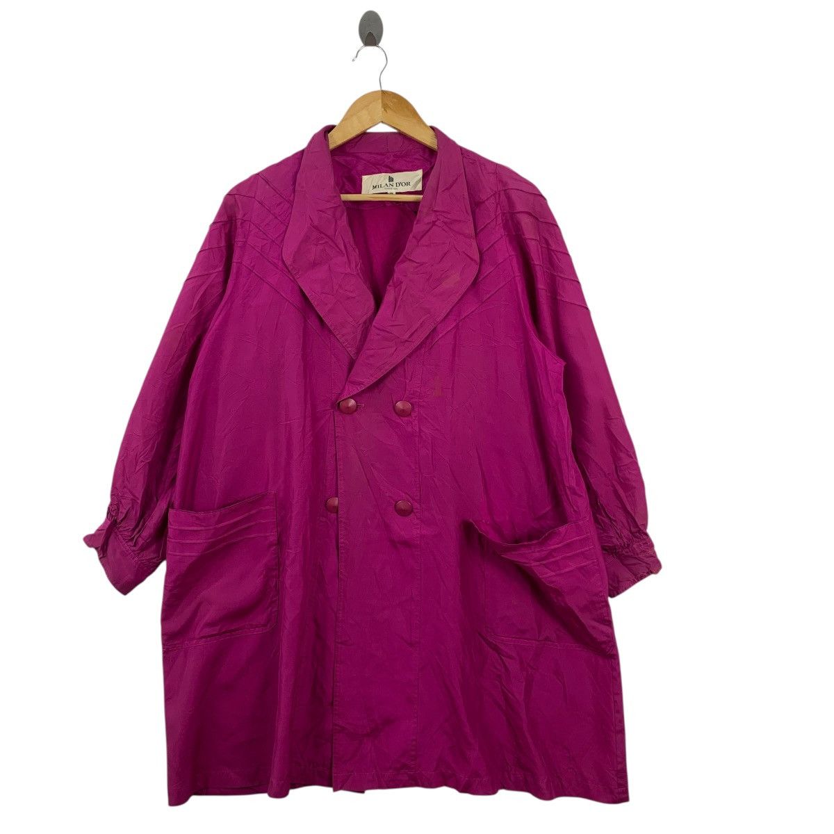 Vintage Vintage 70s MILAN D’OR ITALY Double Breasted Peacoat Jacket Size XXL / US 16-18 / IT 52-54 - 3 Thumbnail