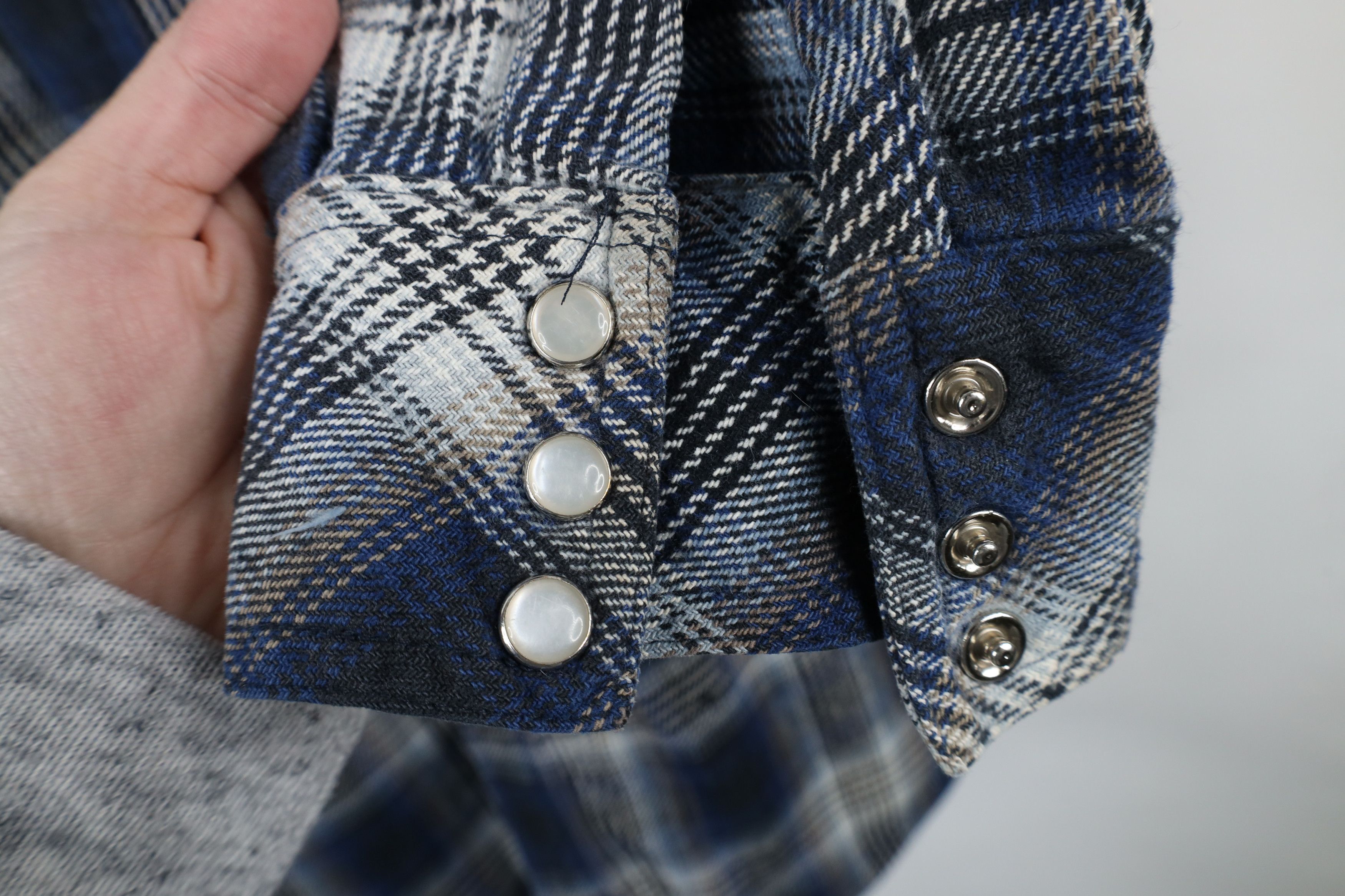Vintage Vintage 90s Streetwear Cowboy Flannel Snap Button Shirt Size US XL / EU 56 / 4 - 5 Thumbnail
