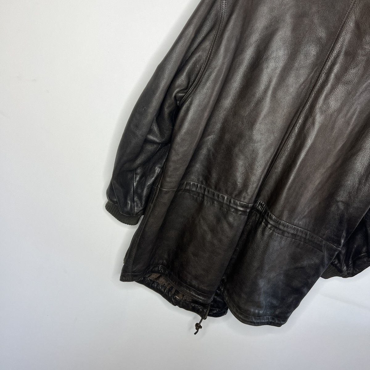 Hugo Boss Vintage 90s y2k Hugo Boss Leather Jacket Coat Calfskin Sz 52 Size US L / EU 52-54 / 3 - 8 Thumbnail