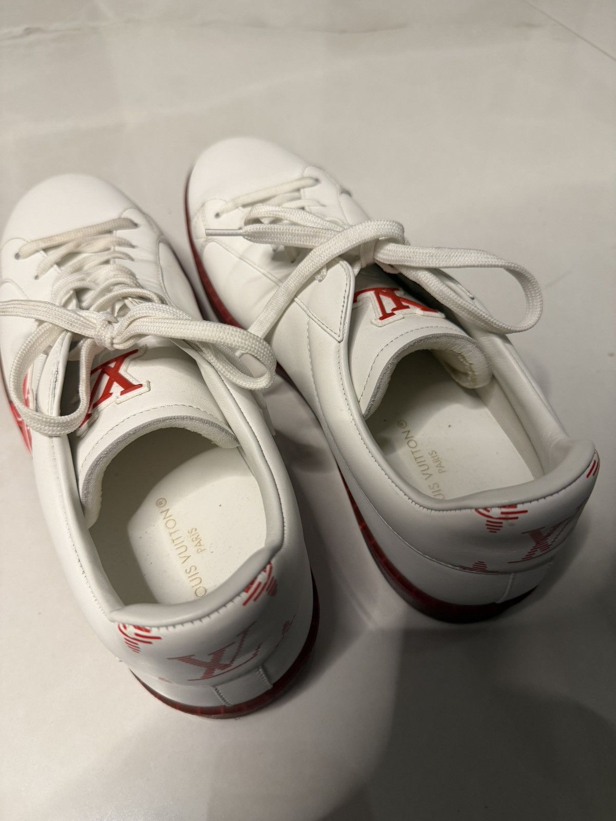 Louis Vuitton Louis Vuitton - Luxembourg Samothrace Sneaker white/red - 43 Size US 10 / EU 43 - 7 Thumbnail