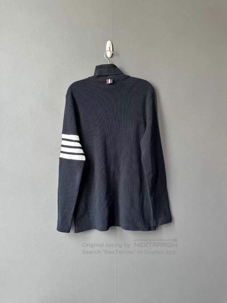 Thom Browne Thom Browne Long-sleeved high-necked waffle sweater Size US S / EU 44-46 / 1 - 2 Thumbnail