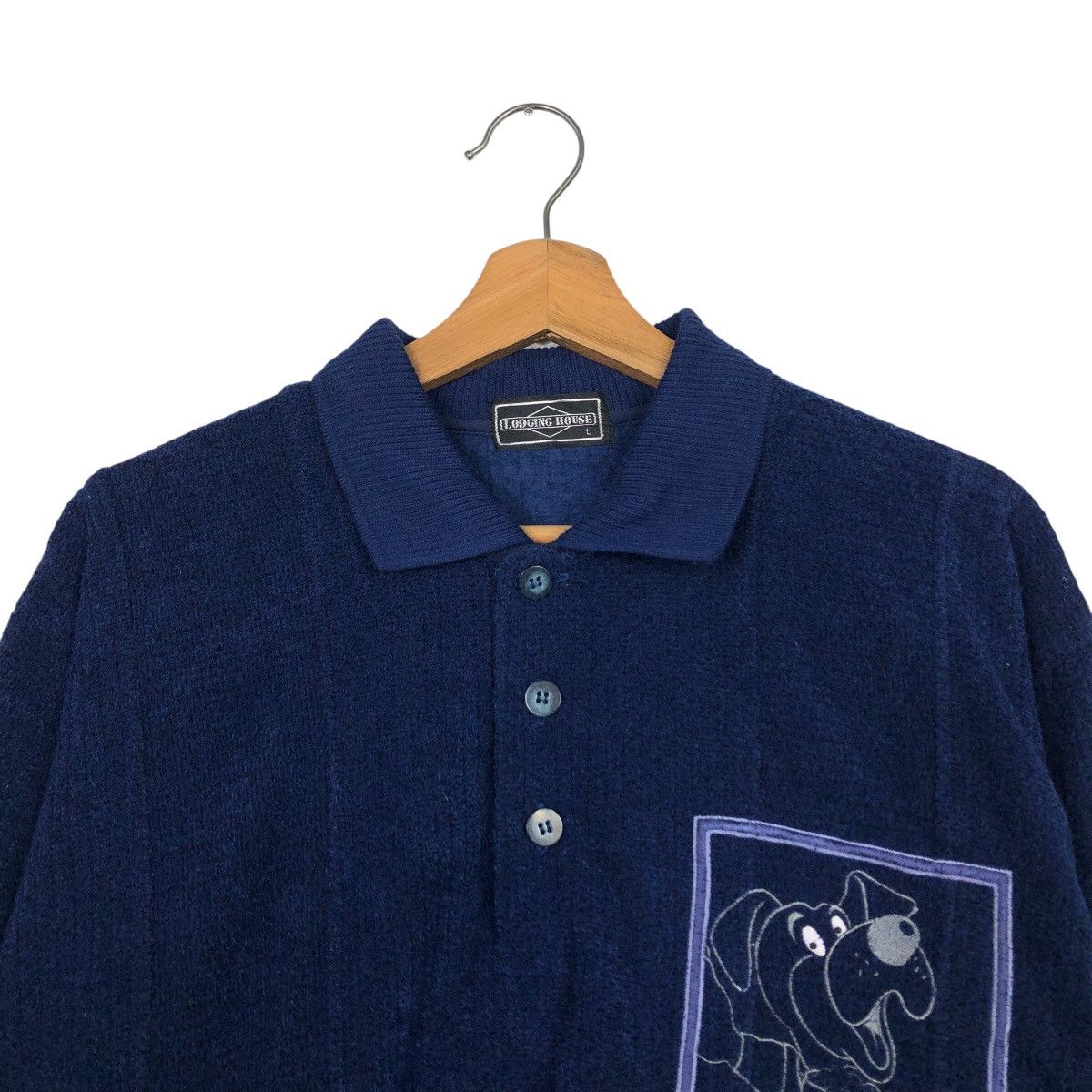 Cartoon Network × Japanese Brand × Vintage 📌Vintage Collar Sweatshirt Lodging House Logo Issey Miyake Size US L / EU 52-54 / 3 - 9 Thumbnail