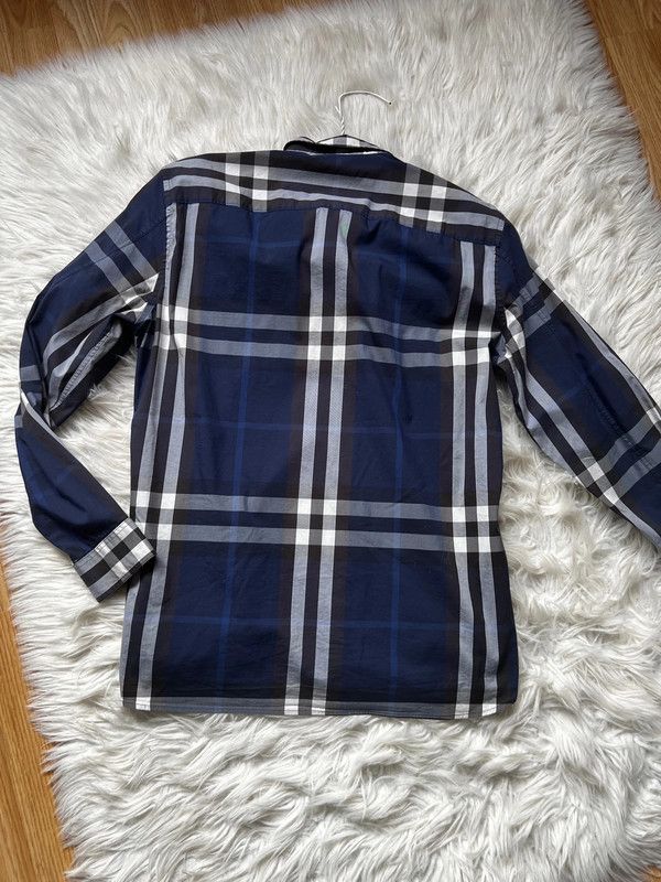 Burberry Burberry L Navy Check Checked Shirt Size US L / EU 52-54 / 3 - 7 Thumbnail