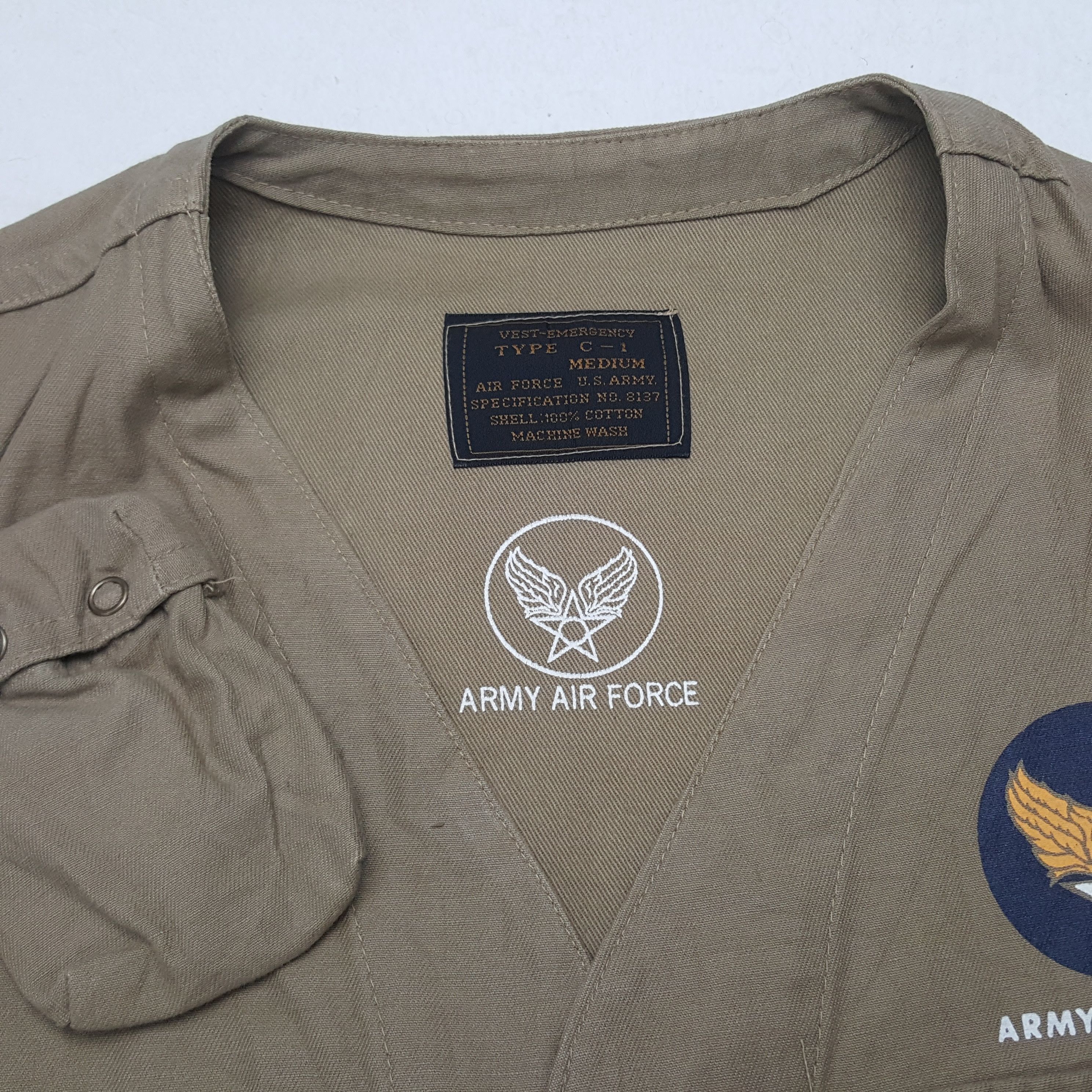Vintage Army Air Force Military Vest Jacket