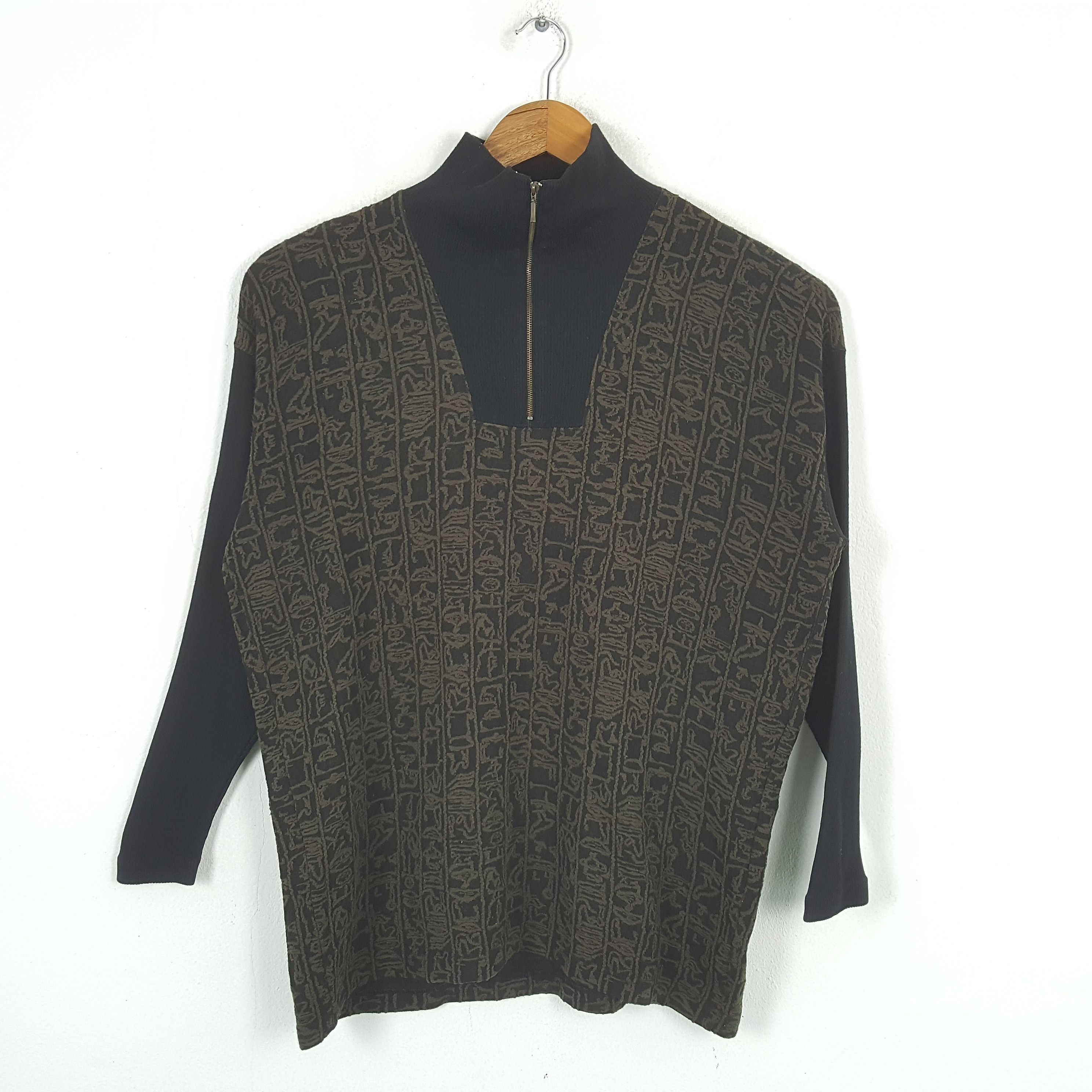 Designer × Issey Miyake × Vintage Vintage Issey Miyake Japan Designer Brand Sweatshirt C283N9 Size US L / EU 52-54 / 3 - 1 Thumbnail