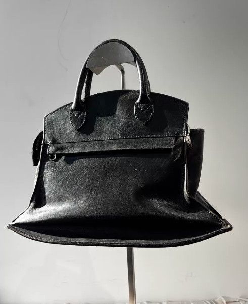 Masaki Matsushima Masaki Matsushima Curved-Base Leather Handbag Size ONE SIZE - 4 Thumbnail