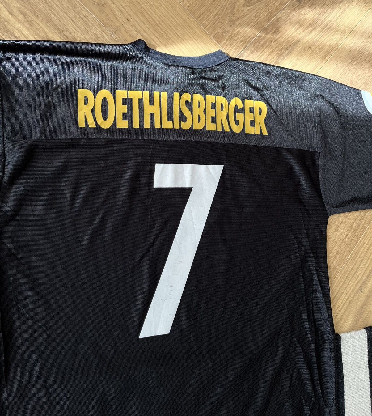 Reebok Pittsburgh Steelers #7 Ben Roethlisberger NFL Mesh Jersey Size US L / EU 52-54 / 3 - 6 Thumbnail