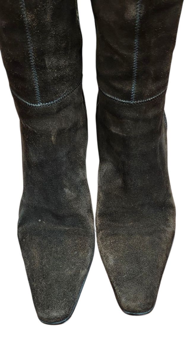 Prada PRADA BROWN SUEDE HEELED BOOTS - EU 38.5/US 8 Size US 8.5 / IT 38.5 - 6 Thumbnail