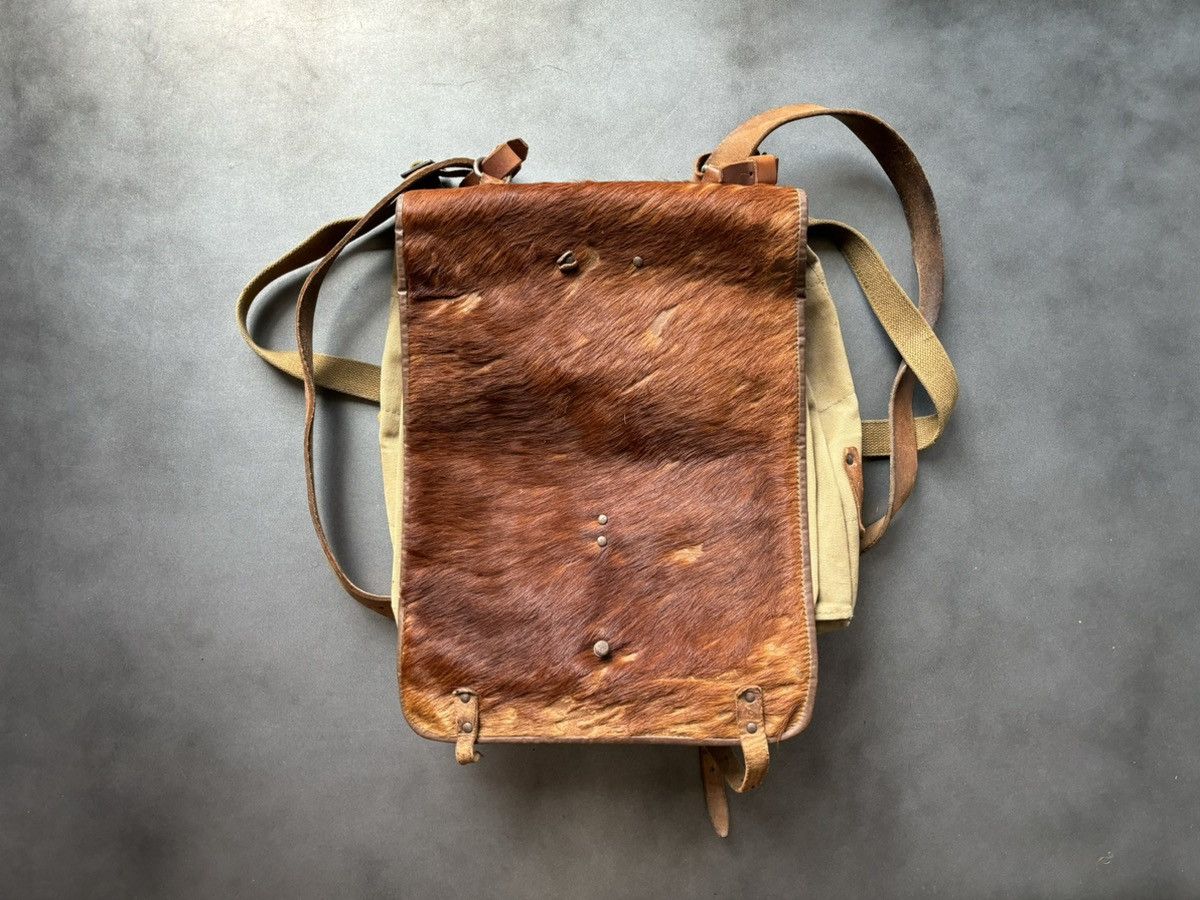 Vintage Vintage WW2 German Army M39 Tornister Fur Messenger Backpack Size ONE SIZE - 15 Thumbnail