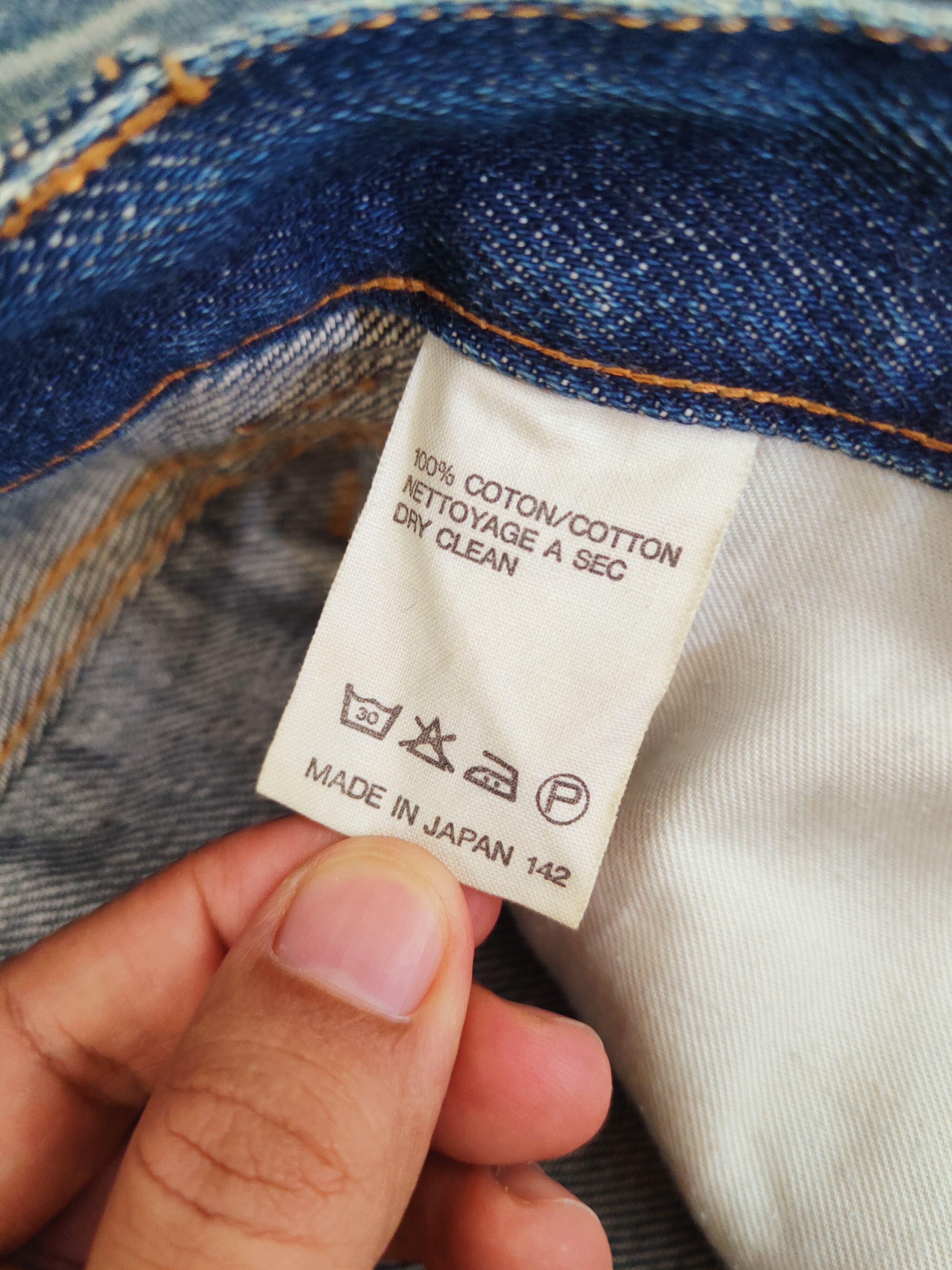 A.P.C. DL A.P.C Dark Blue Distressed Ripped Jeans #S2676 Size US 30 / EU 46 - 13 Thumbnail