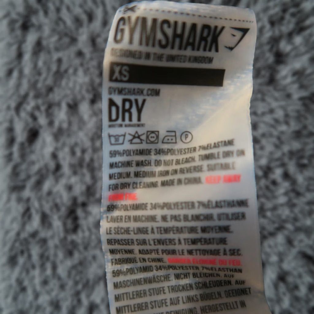 Gymshark Shirt Womens Xs Blue Dry Seamless Long Sleeve Athletic Active Top Gym Running Yoga, Women's