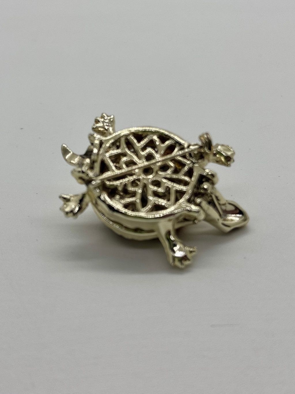 Other Vintage Turtle Trinket Box Brooch 1960's Hinged Opening Size ONE SIZE - 7 Thumbnail