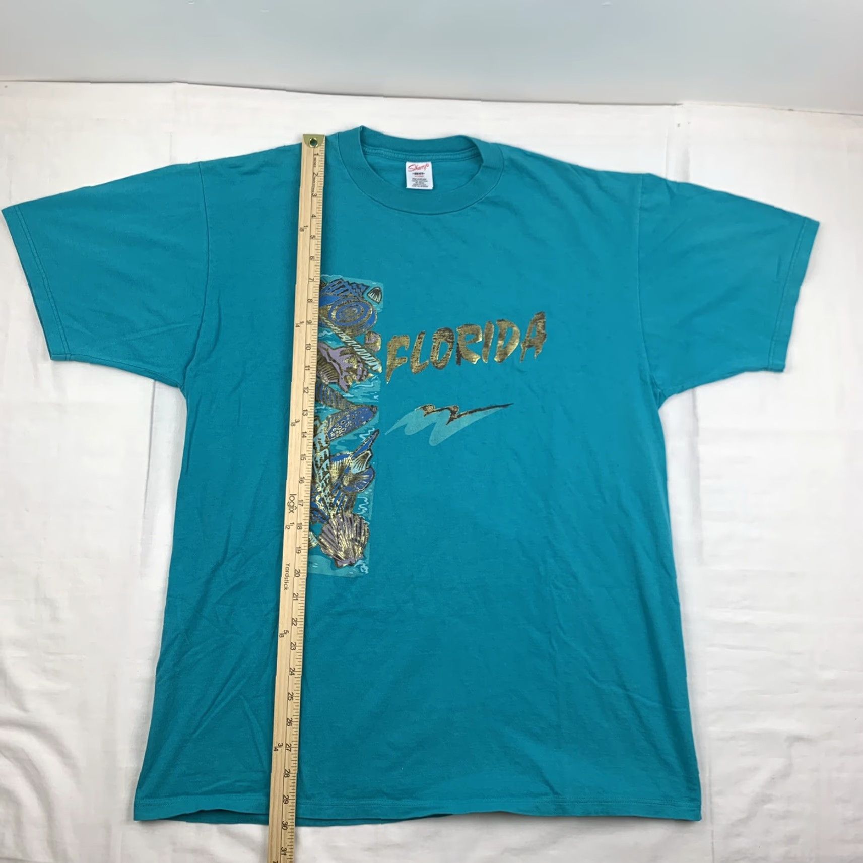 Vintage VINTAGE Sherry’s Best T-Shirt Men XL Blue 90s Ocean Nature Sea Shells Florida Size US XL / EU 56 / 4 - 5 Thumbnail