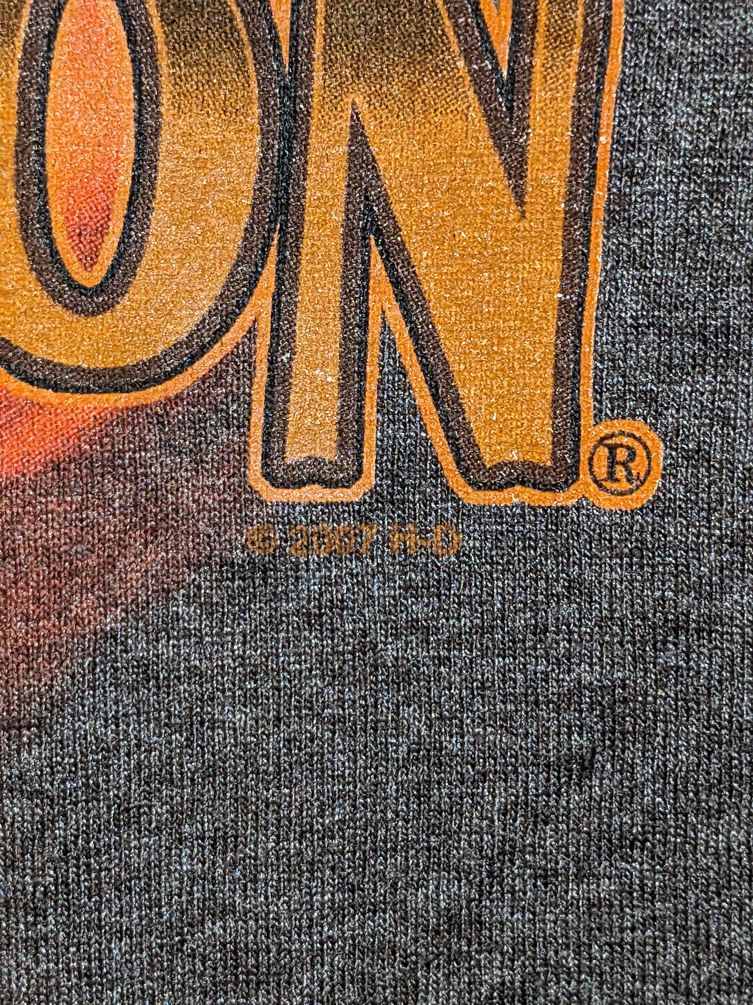 Harley Davidson Vintage 2007 Harley Davidson Motorcycle Ox Head T-Shirt Size US XL / EU 56 / 4 - 4 Thumbnail