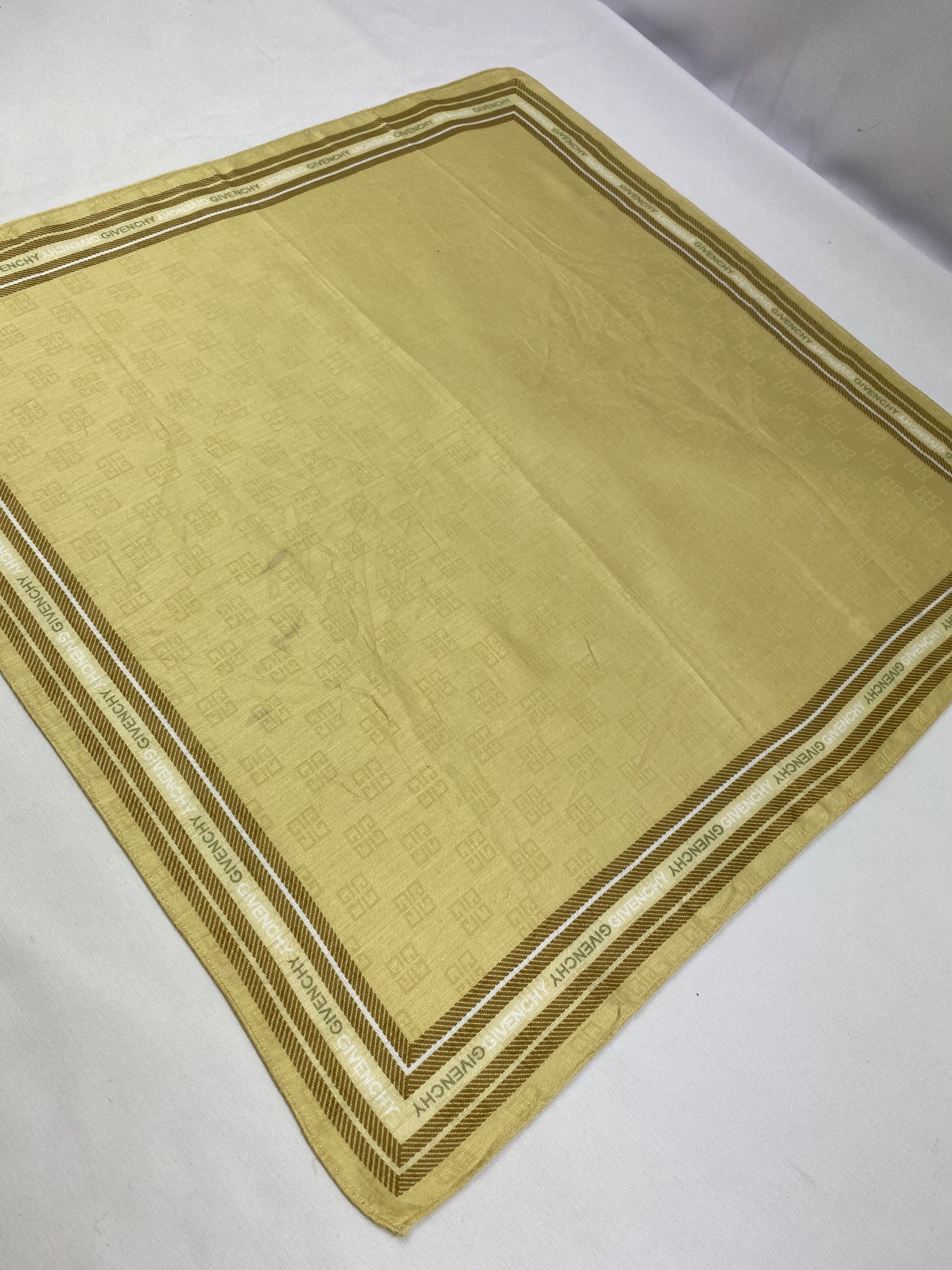 Vintage Givenchy Monogram Handkerchief / Bandana / Neckerchief Size ONE SIZE - 4 Thumbnail