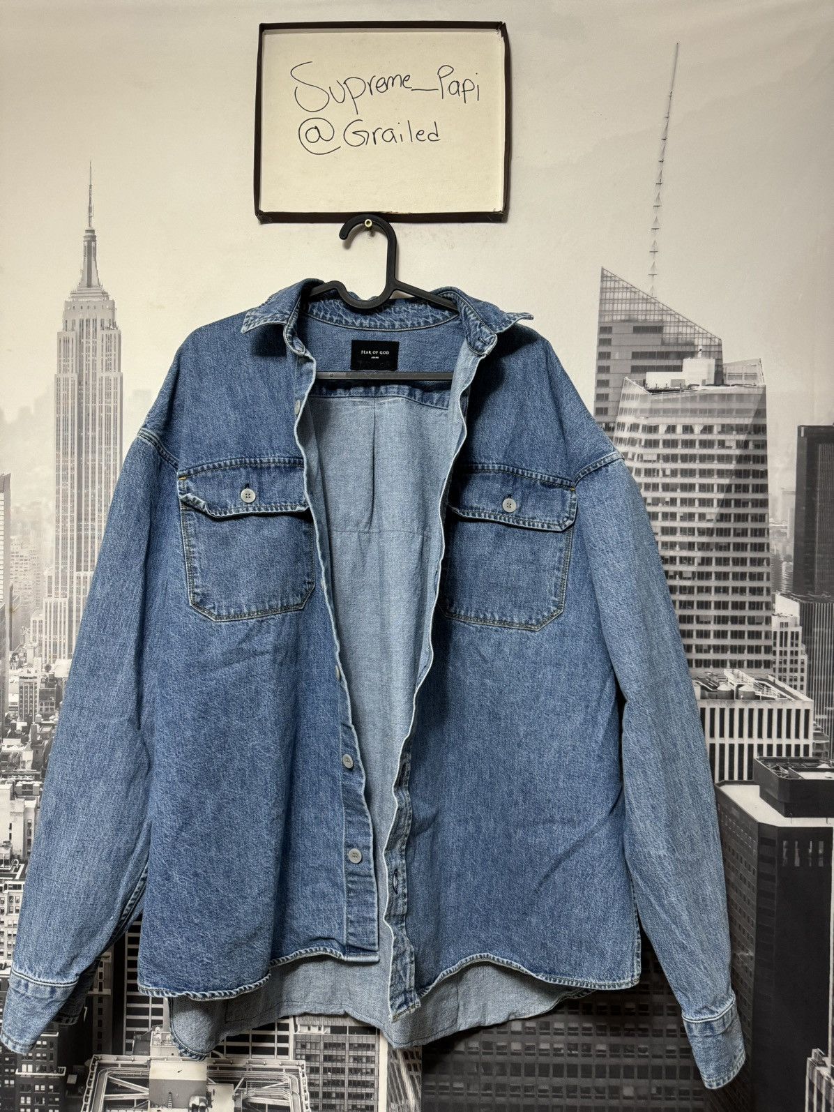 Fear of God 💥Fear of God Jeans Fifth Collection Denim Flannel SZ