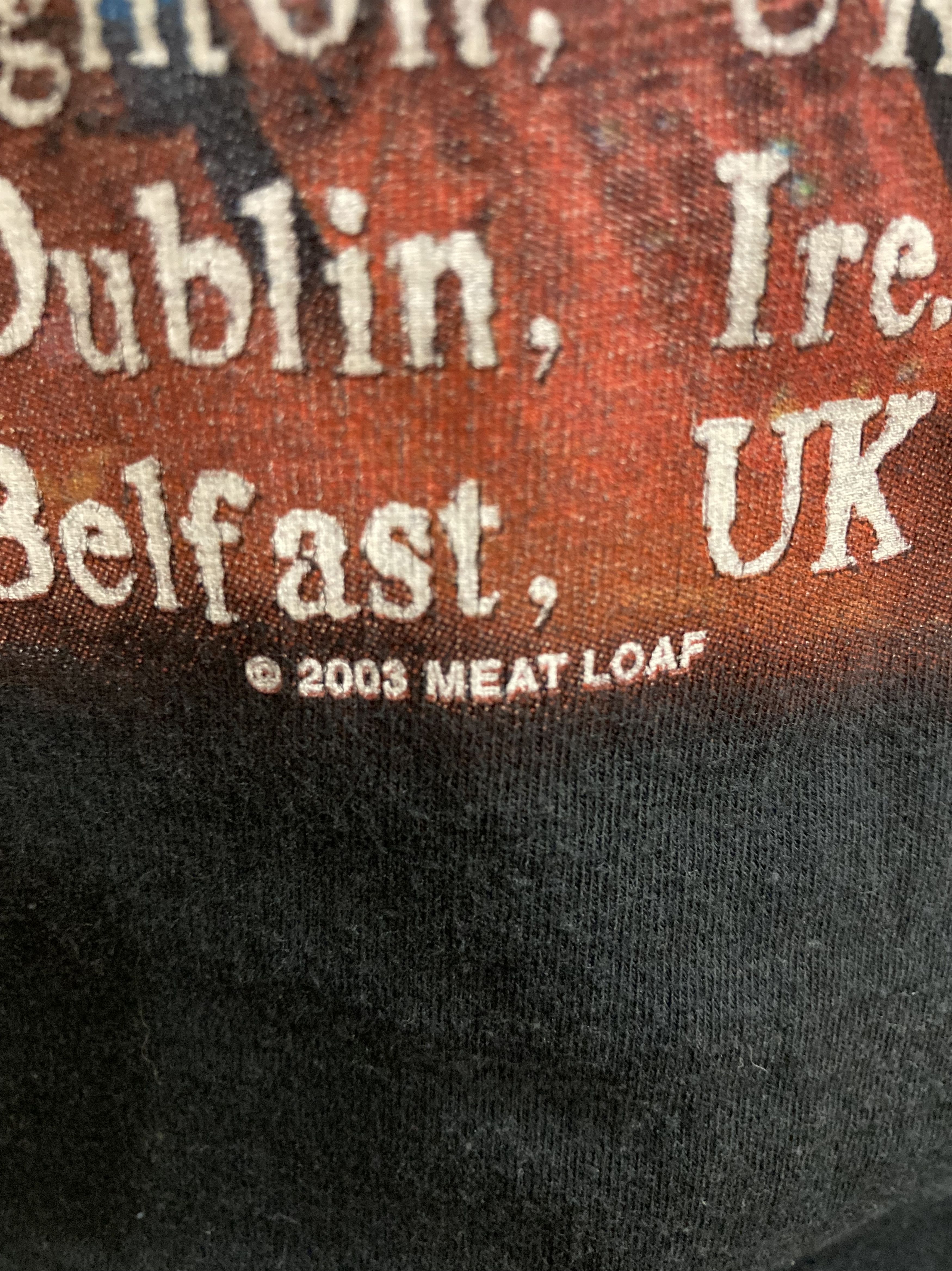 Band Tees Vintage Meat Loaf Tour 03\04 European Tee Size US L / EU 52-54 / 3 - 4 Thumbnail