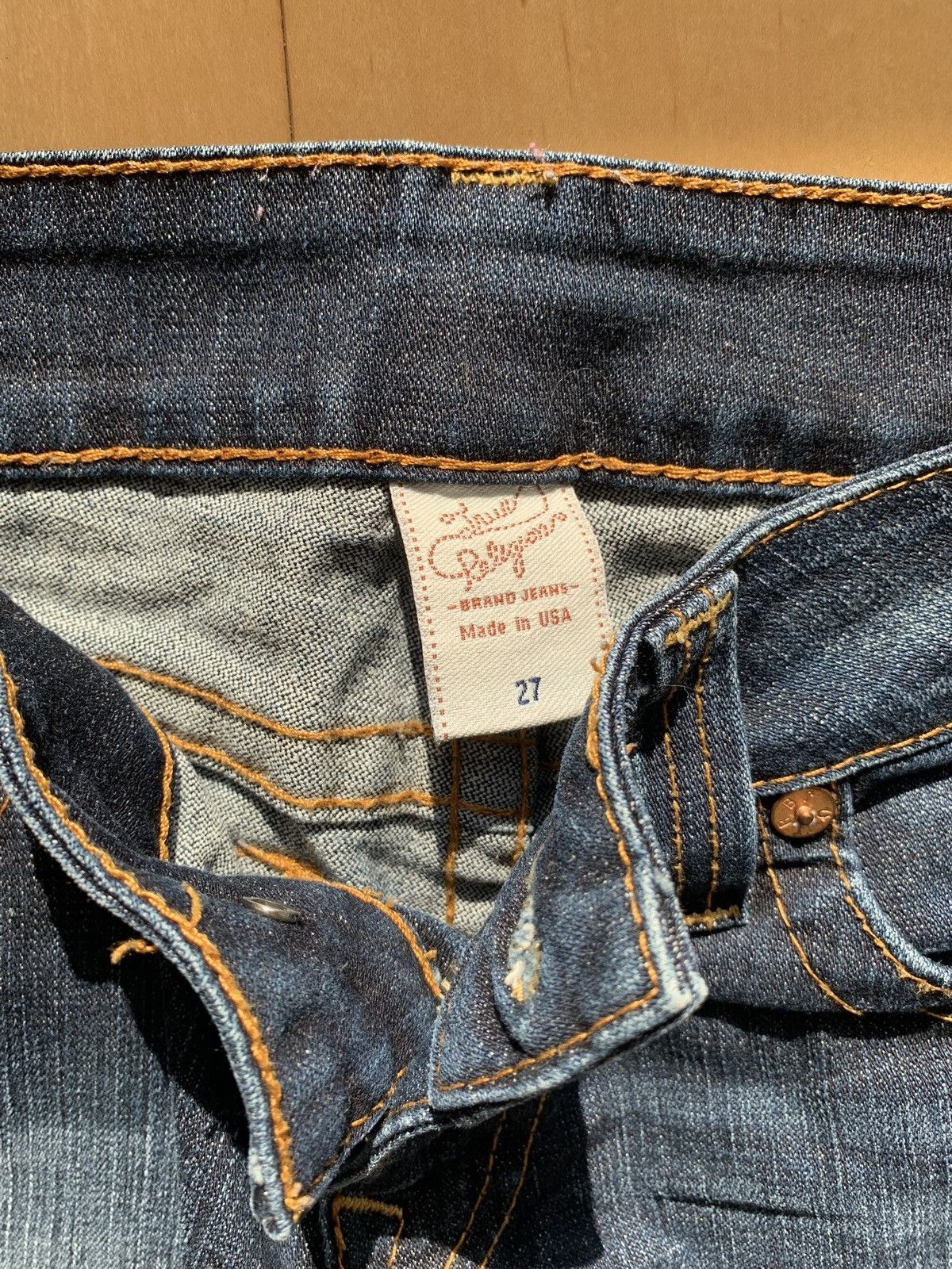 True Religion × Vintage Authentic Vintage True Religion Navy Blue Denim Jeans Size 27" / US 4 / IT 40 - 3 Thumbnail