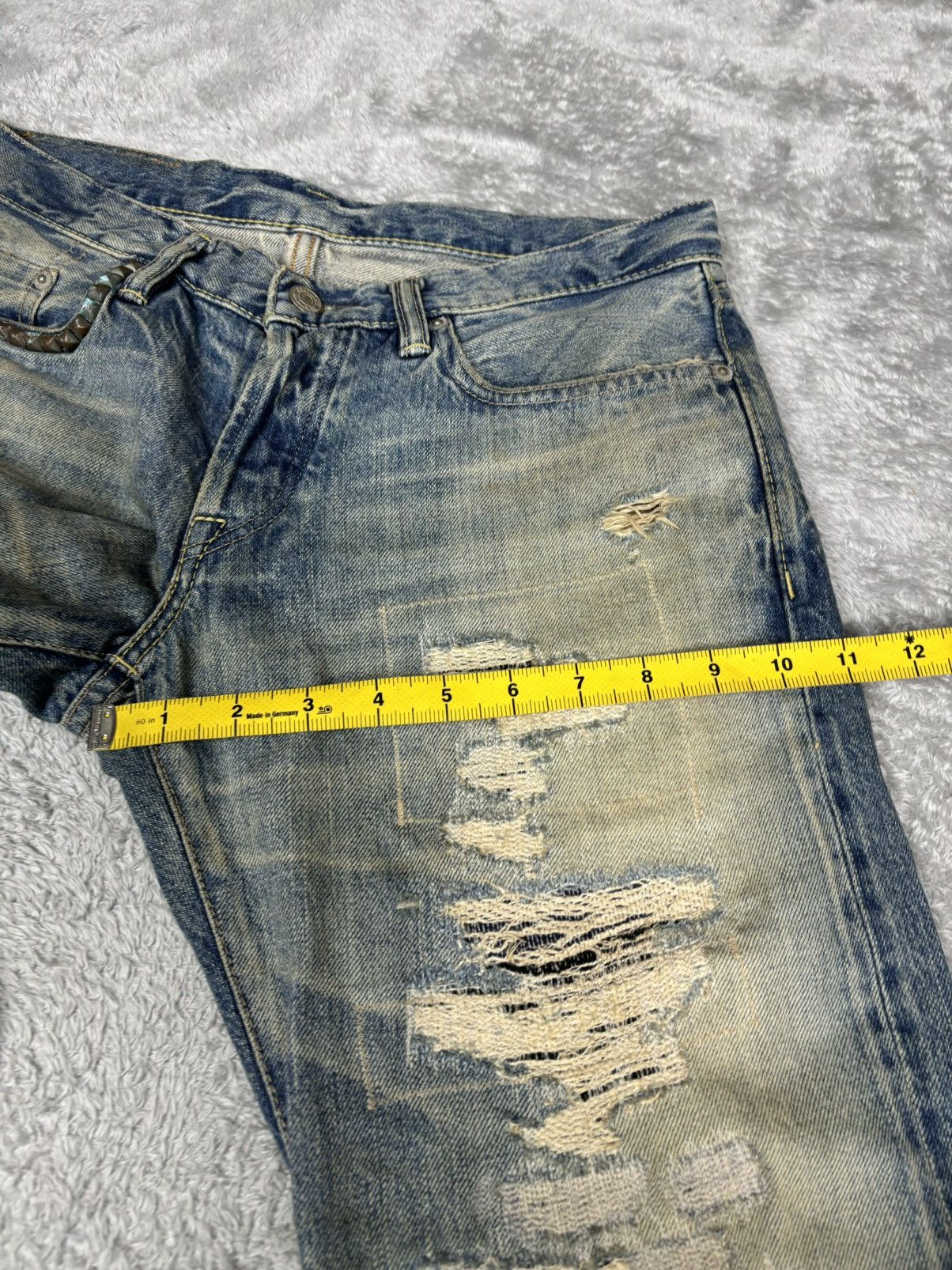 Hysteric Glamour Hysteric Glamour Distressed Denim. S0187e Size US 30 / EU 46 - 11 Thumbnail