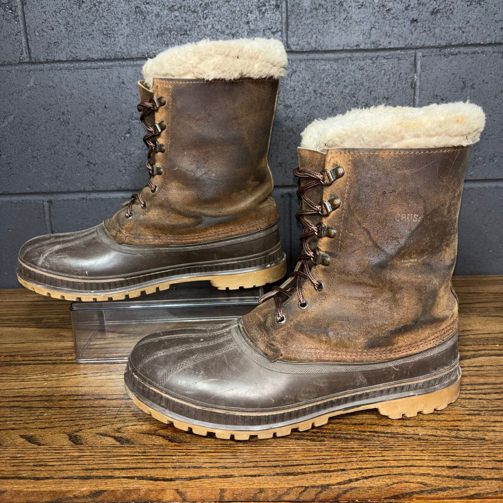 SOREL SOREL Men Chelsea Boots Greely 9.5 Suede Brown Winter 
