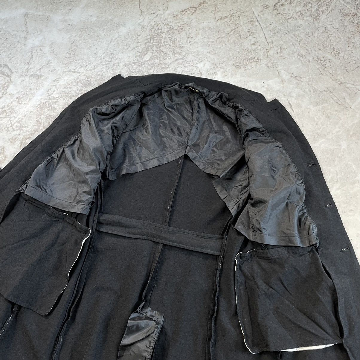 Comme des Garcons × Comme des Garcons Homme Plus Comme Des Garcons 90s Japan Dyed Trench Coat Jacket Size L / US 10 / IT 46 - 13 Thumbnail