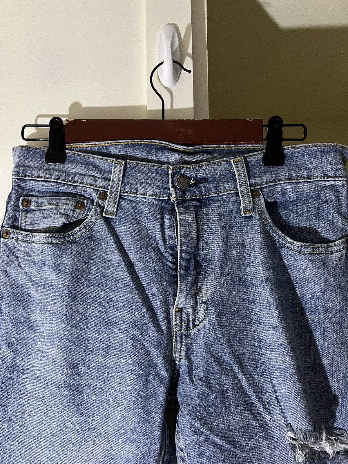 Levi's Levi's 511 Distressed Slim Fit Denim Jeans Size US 30 / EU 46 - 4 Thumbnail