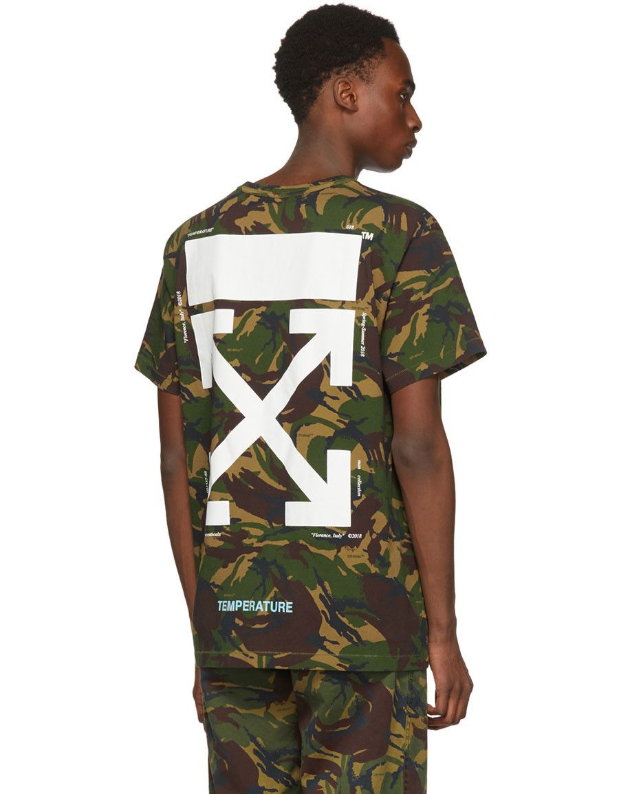 Off-White × Virgil Abloh OFF-WHITE c/o Virgil Abloh Camouflage Arrows T-Shirt - L Size US L / EU 52-54 / 3 - 4 Thumbnail