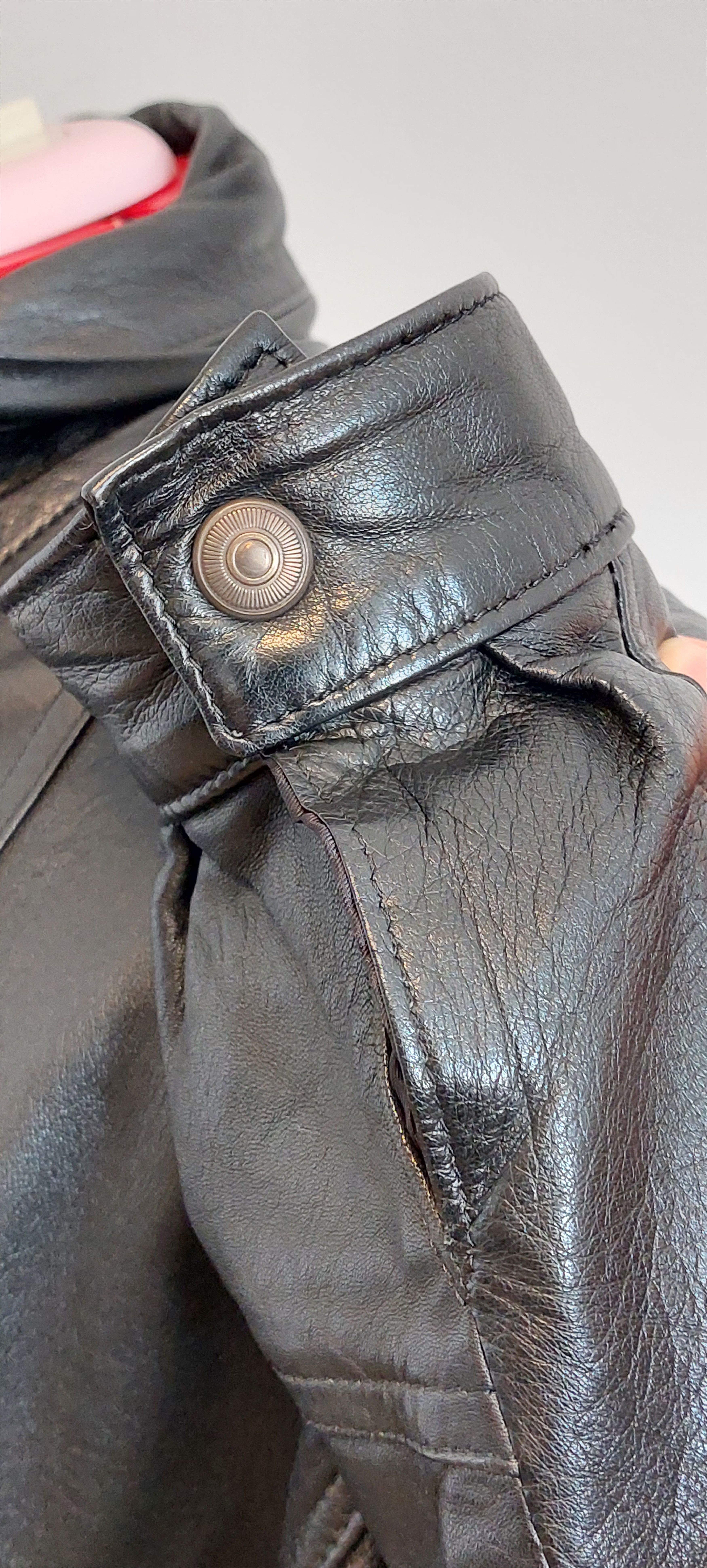 Vintage Vintage Italian Leather Bomber Jacket L Size US L / EU 52-54 / 3 - 8 Thumbnail