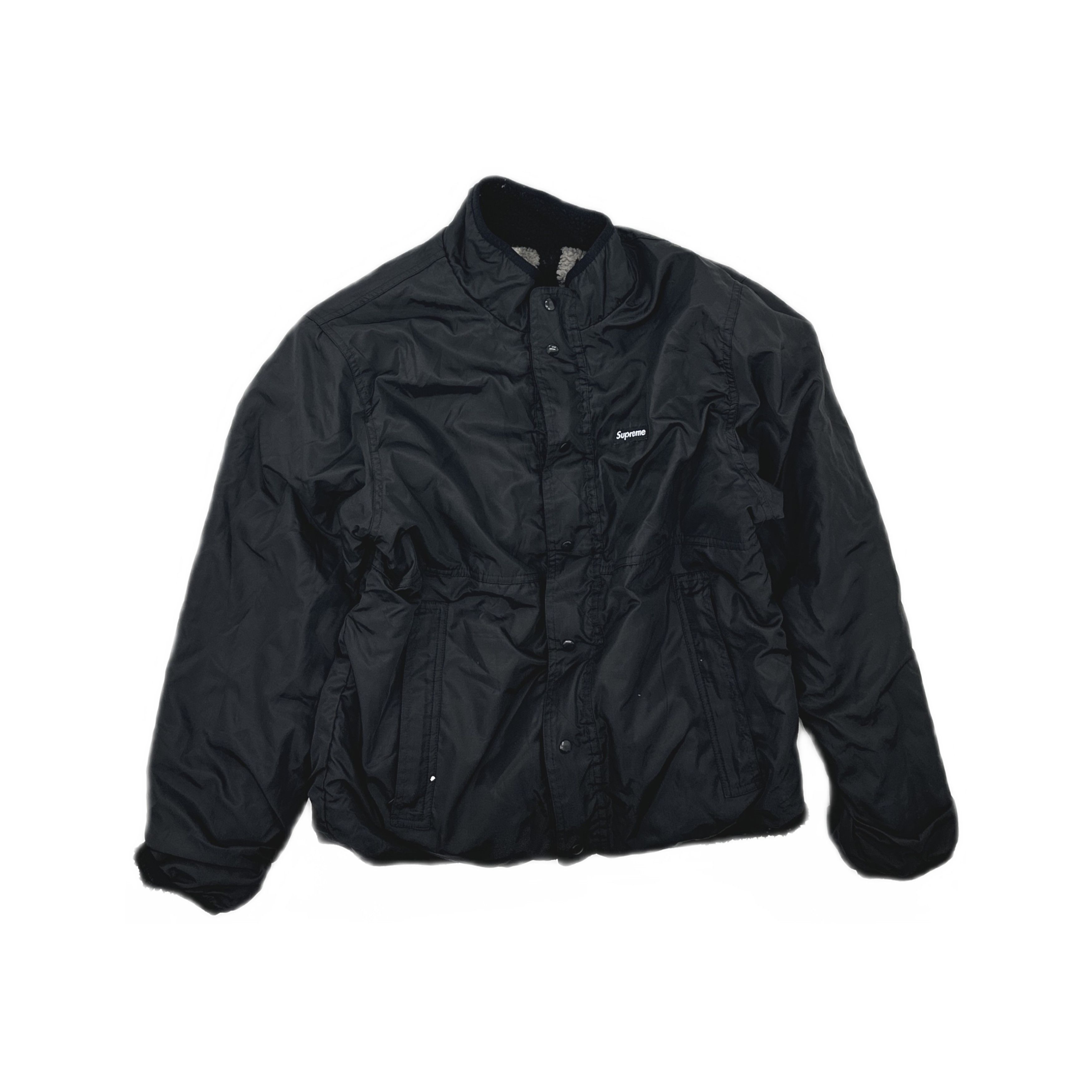 Supreme Supreme Logo Reversible Fleece Jacket Size M Size US M / EU 48-50 / 2 - 1 Thumbnail